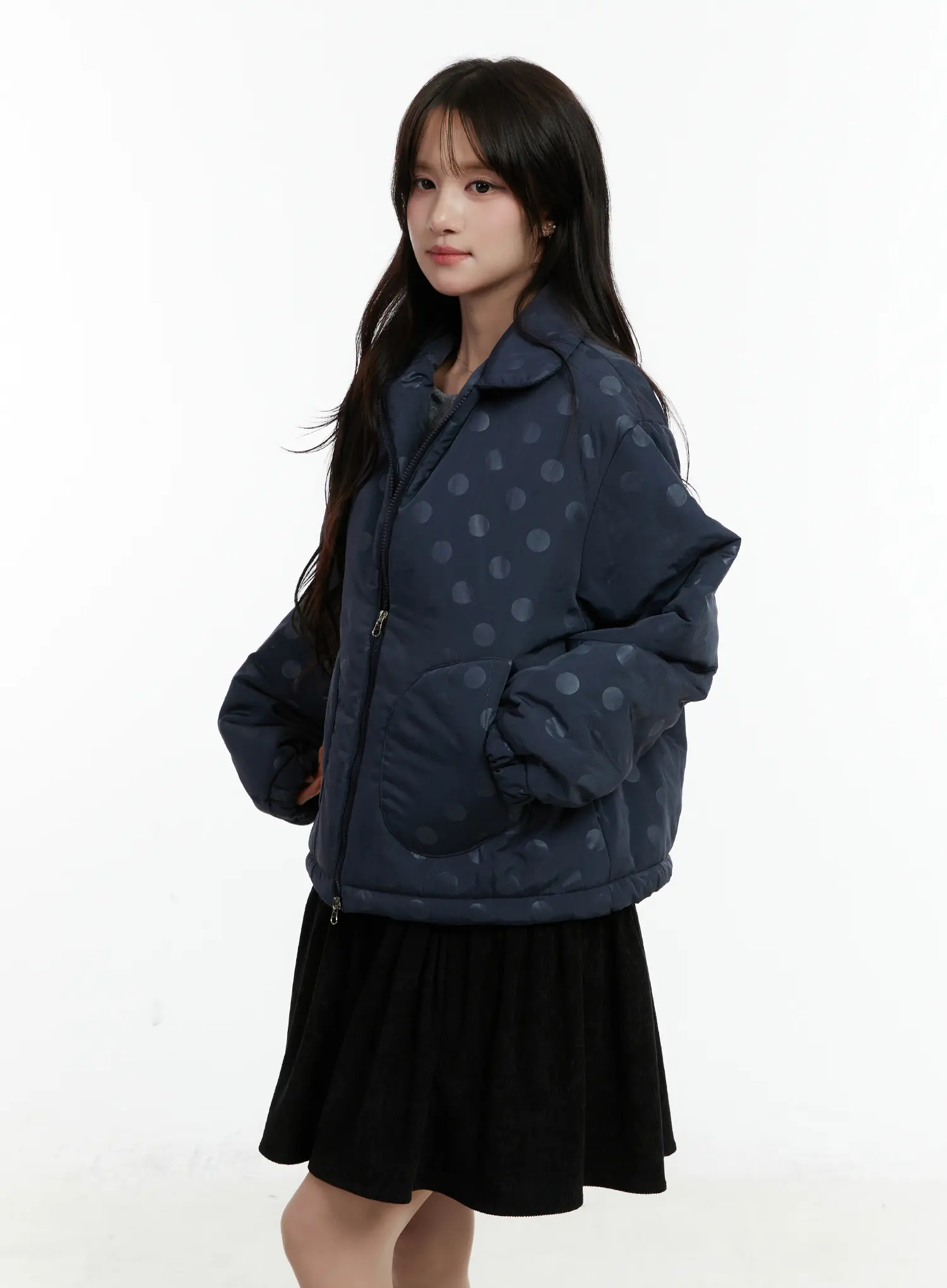 Polka Dot Bomber Jacket CD514 - Image 12