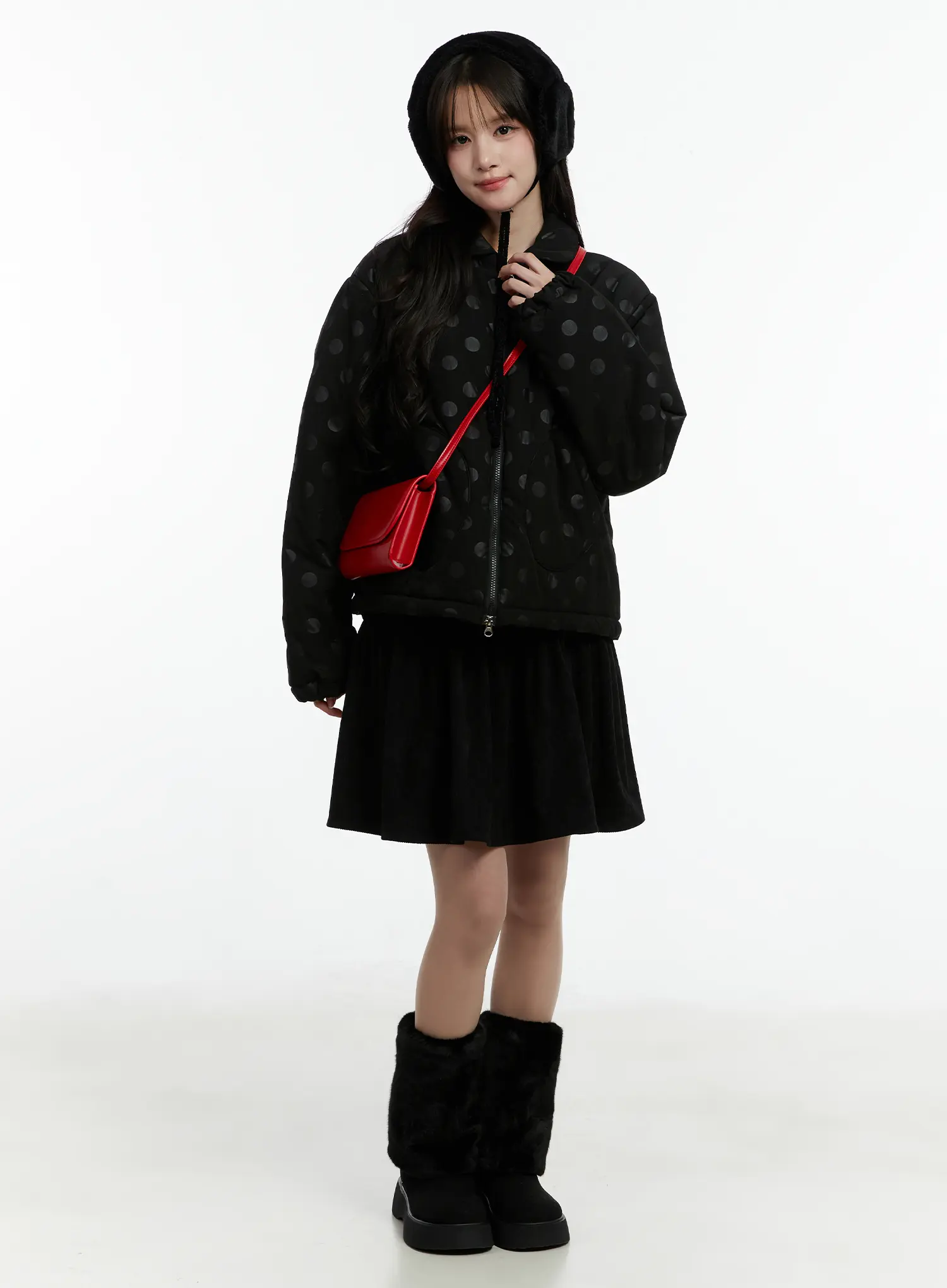 Polka Dot Bomber Jacket CD514 - Image 3