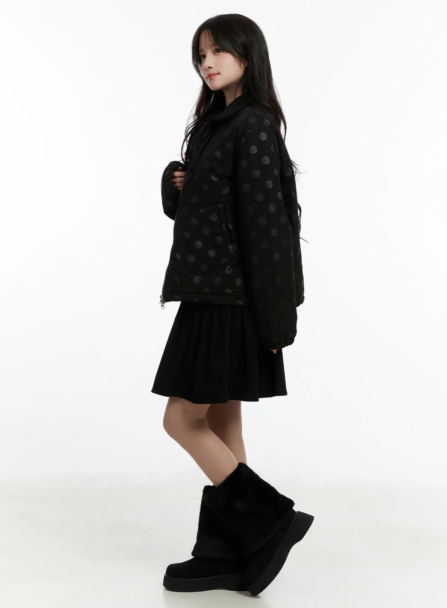 Polka Dot Bomber Jacket CD514 - Image 9