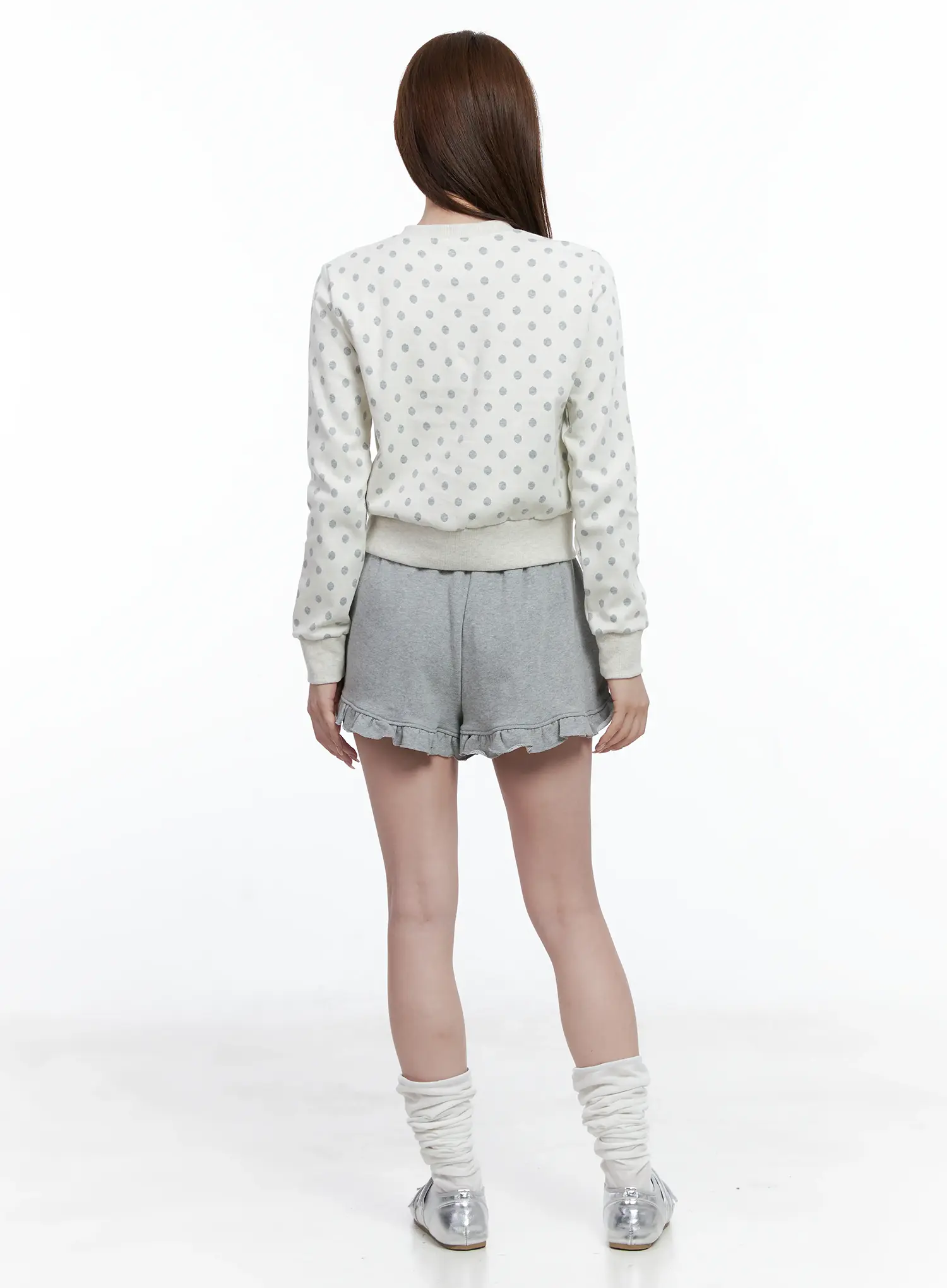 Polka-Dot Button-Up Cardigan CS501 - Image 3