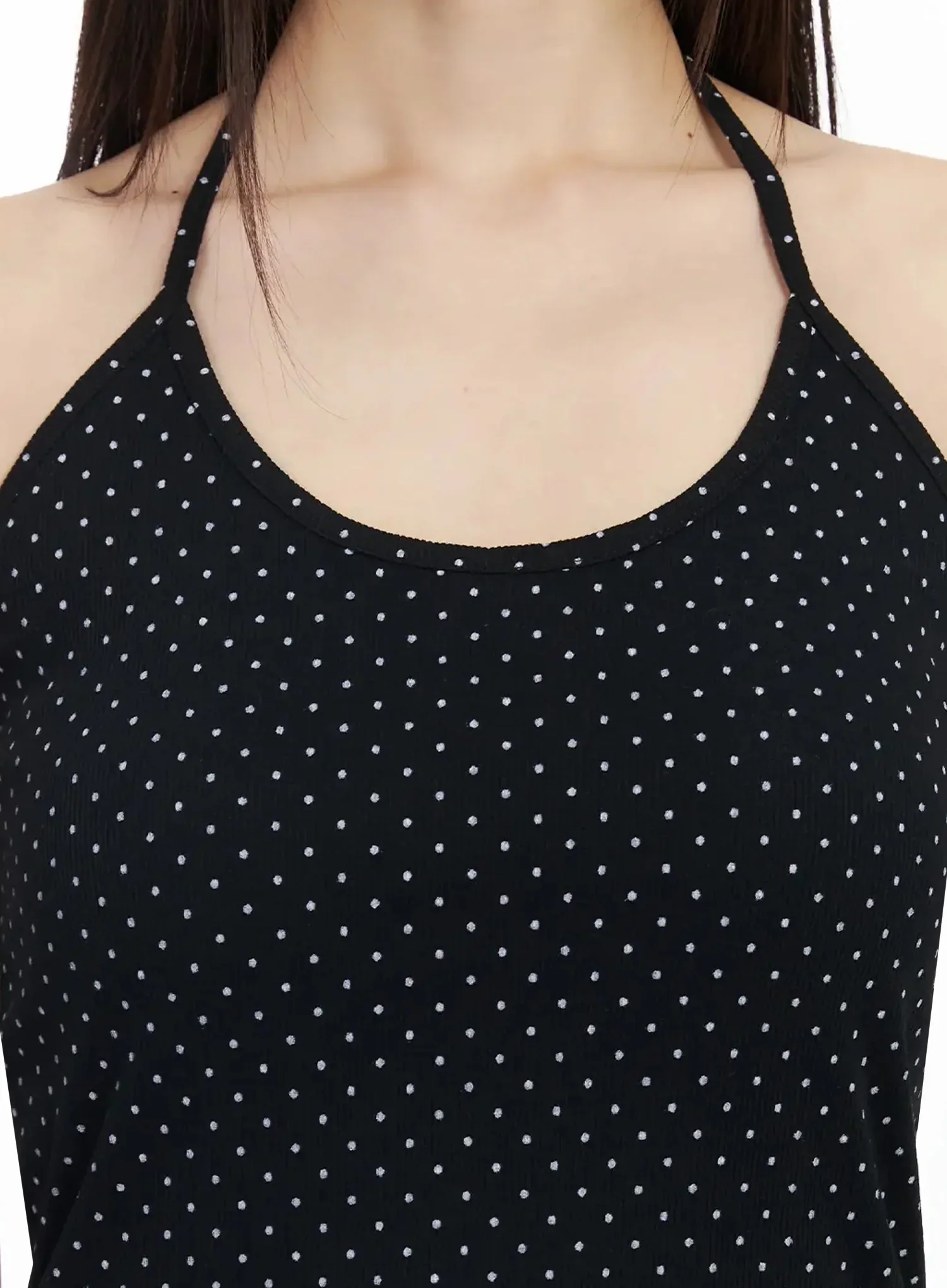 Polka Dot Halter Neck Top IM523 - Image 4