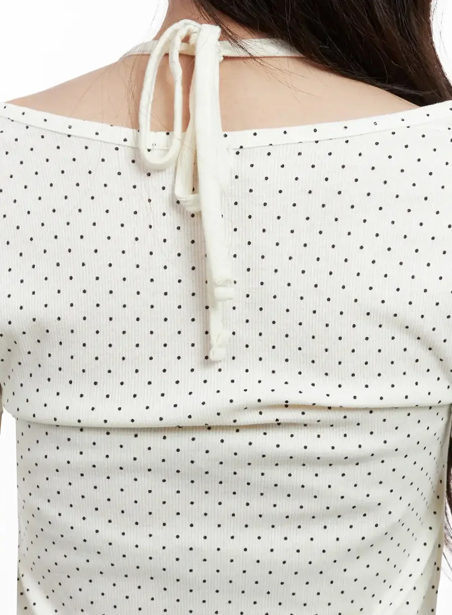 Polka Dot Layered Halter Top IN525 - Image 9
