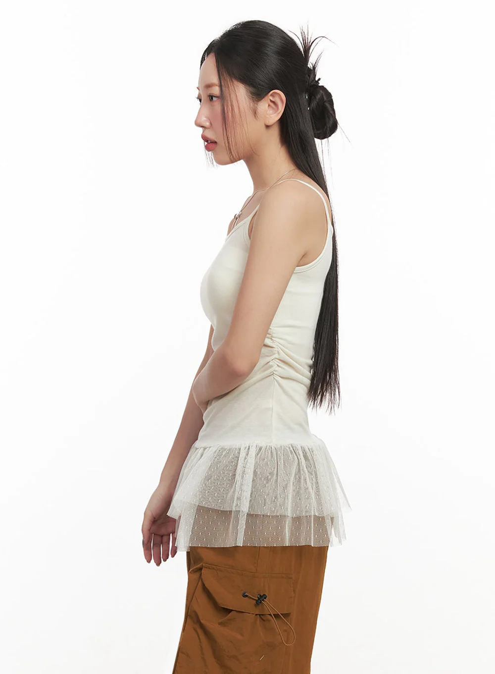 Polka-Dot Layering Skirt Cami Top IM525 - Image 9