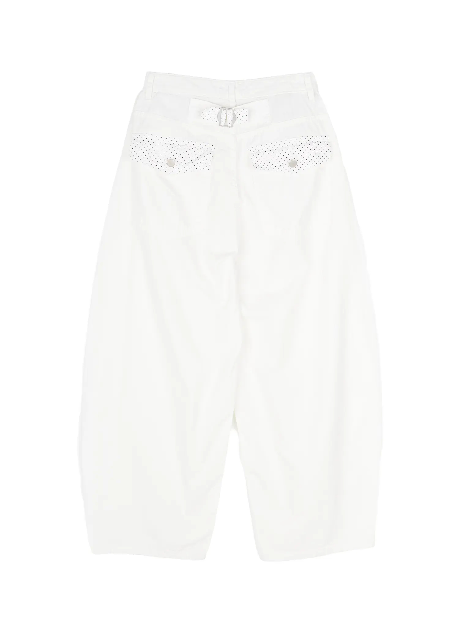 Polka Dot Pocket Wide Cotton Pants CY512 - Image 11