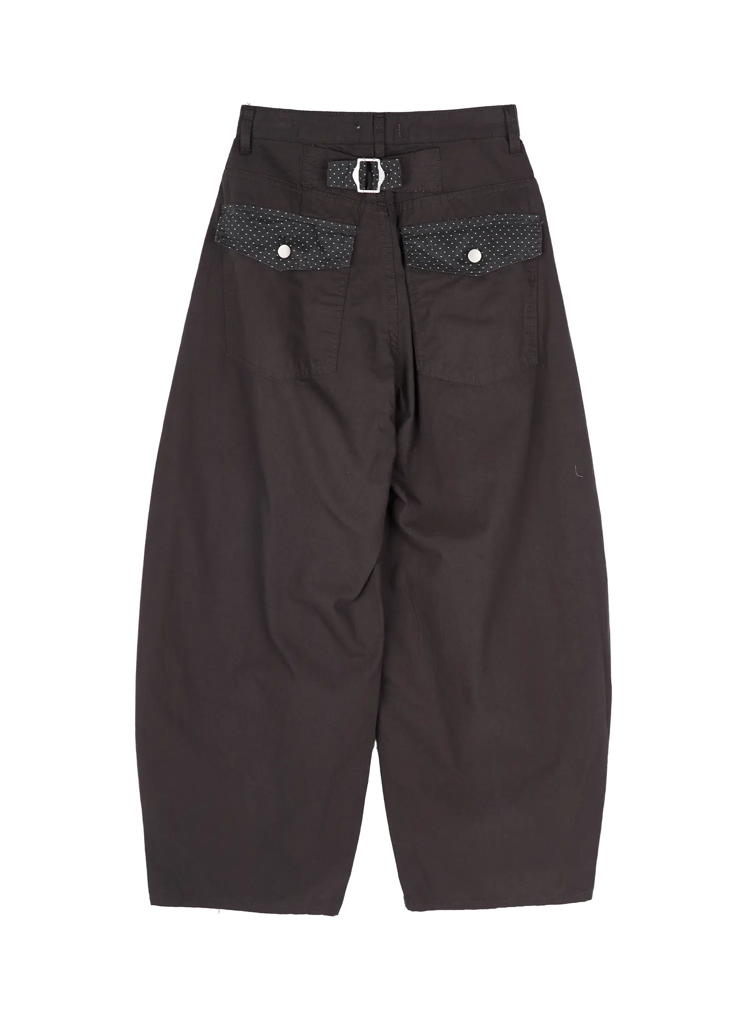 Polka Dot Pocket Wide Cotton Pants CY512 - Image 12