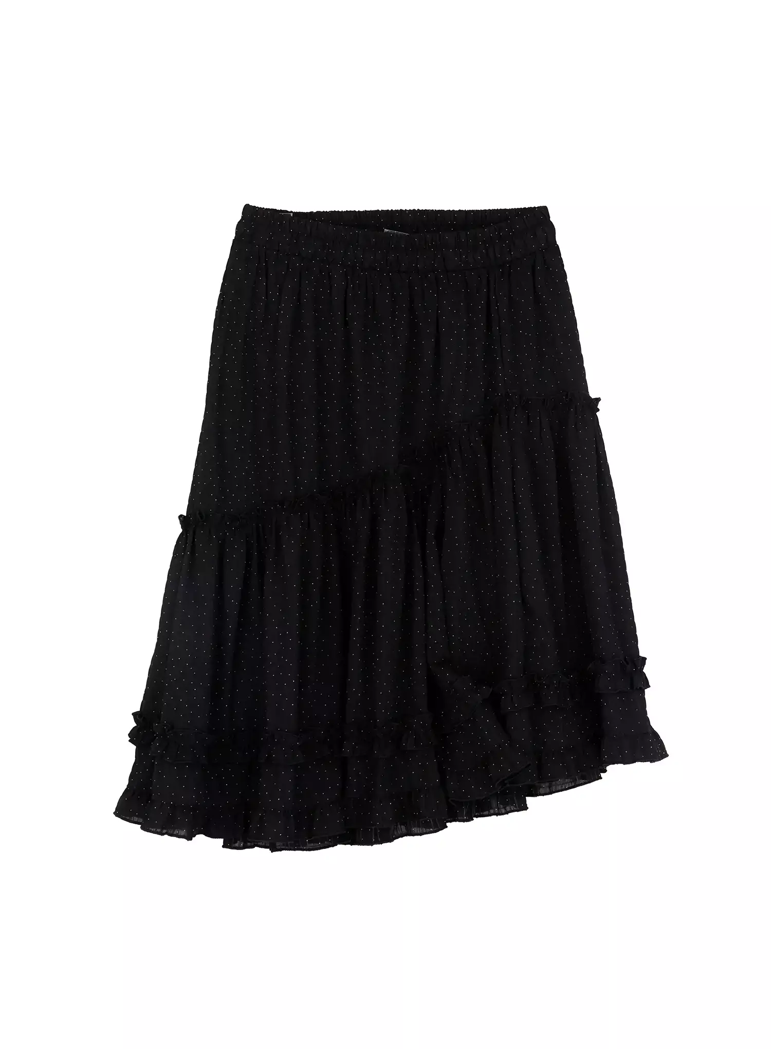 Polka Dot Ruffle Hem Midi Skirt IM513 - Image 14