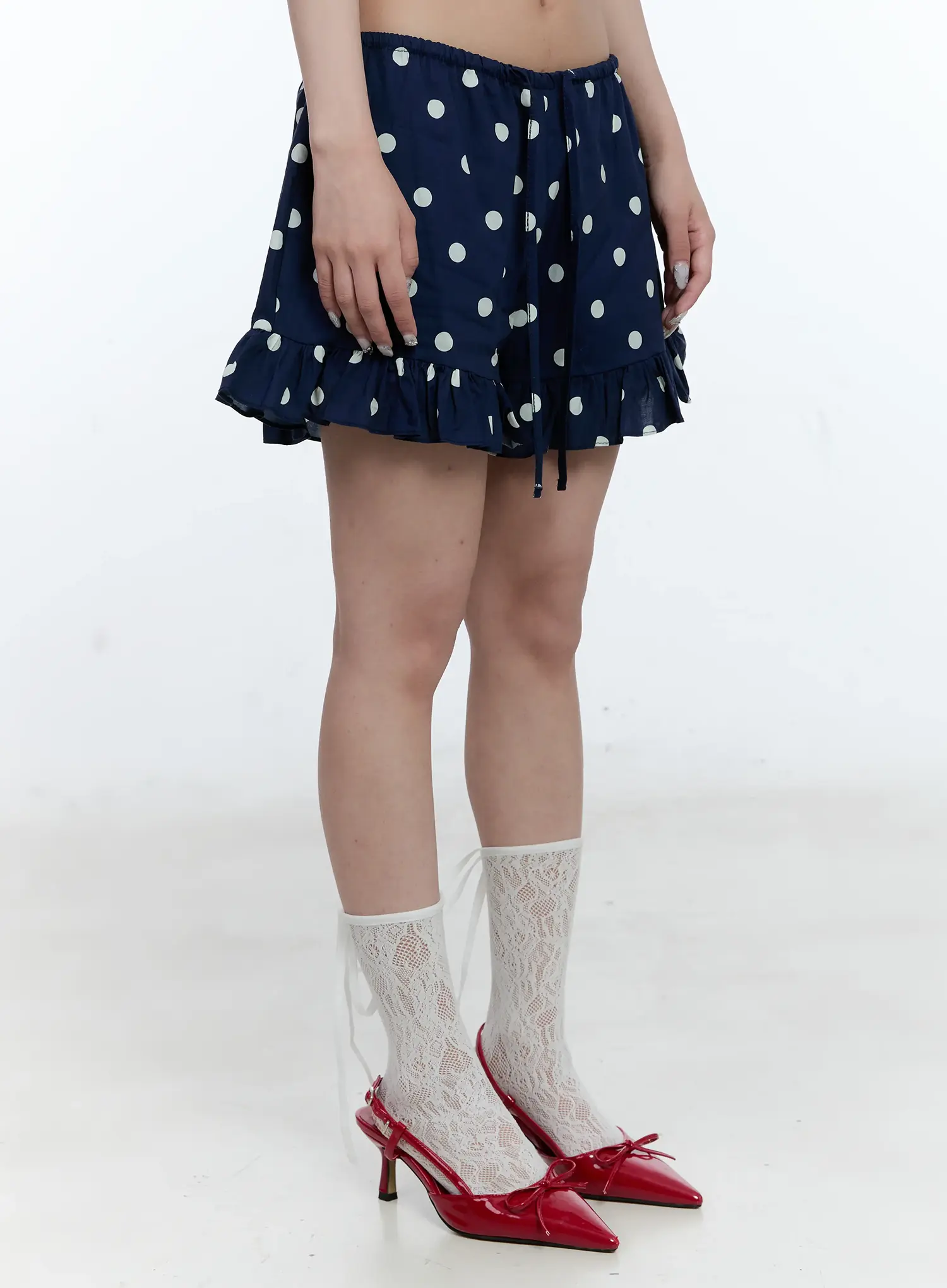 Polka-Dot Ruffle Shorts CG501 - Image 12