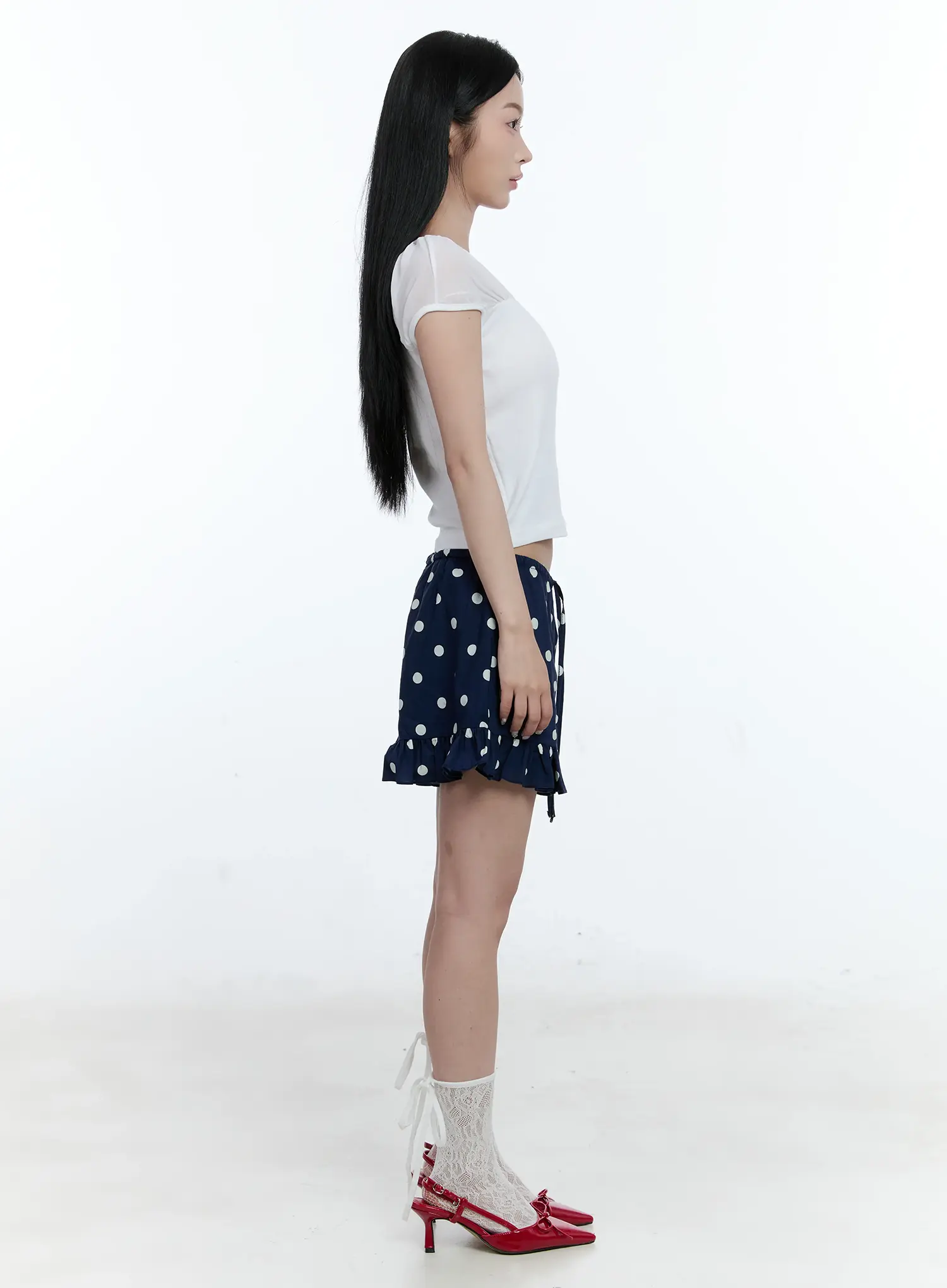 Polka-Dot Ruffle Shorts CG501 - Image 7