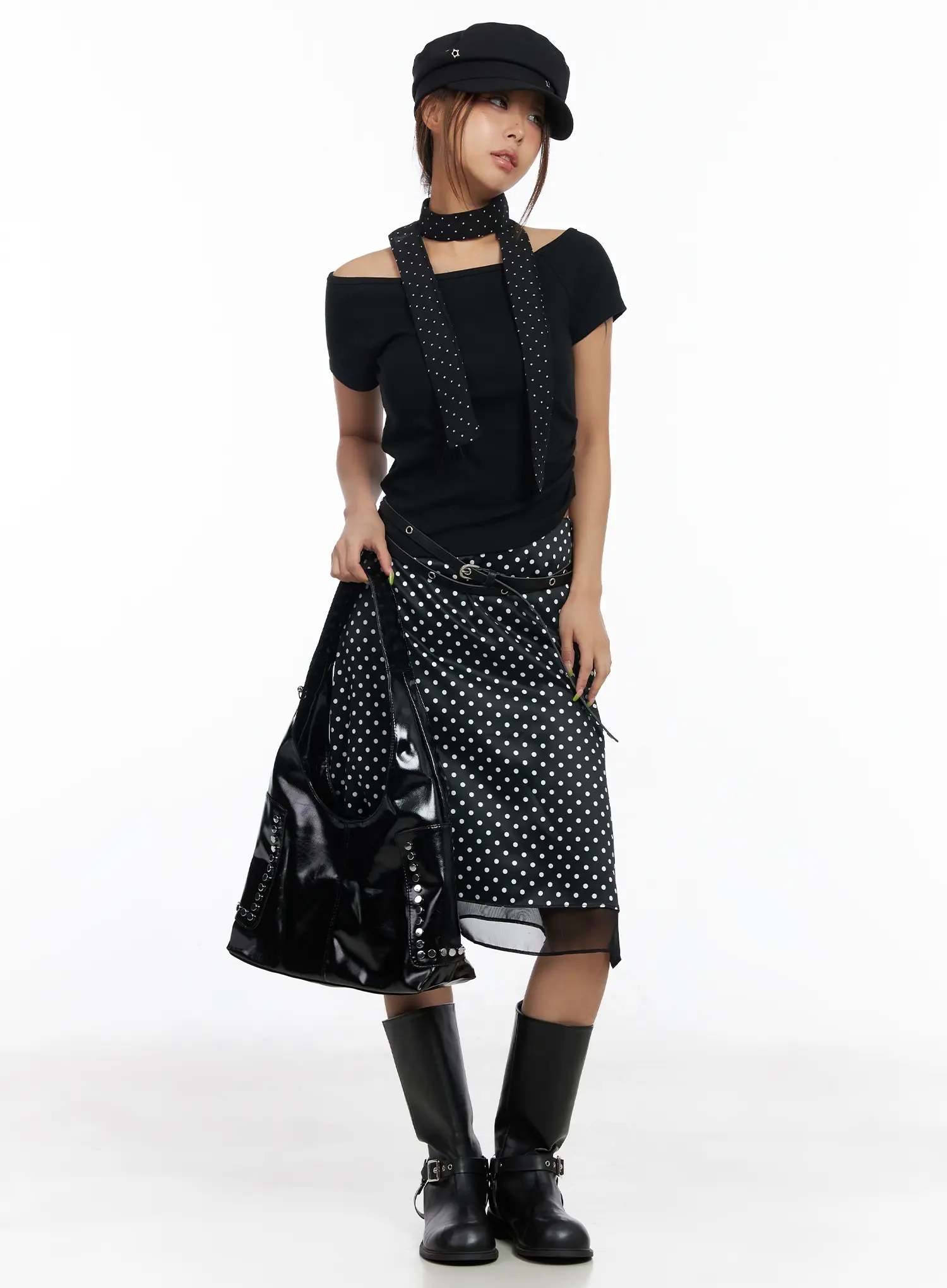 Polka Dot Sheet Thin Scarf CM520 - Image 3