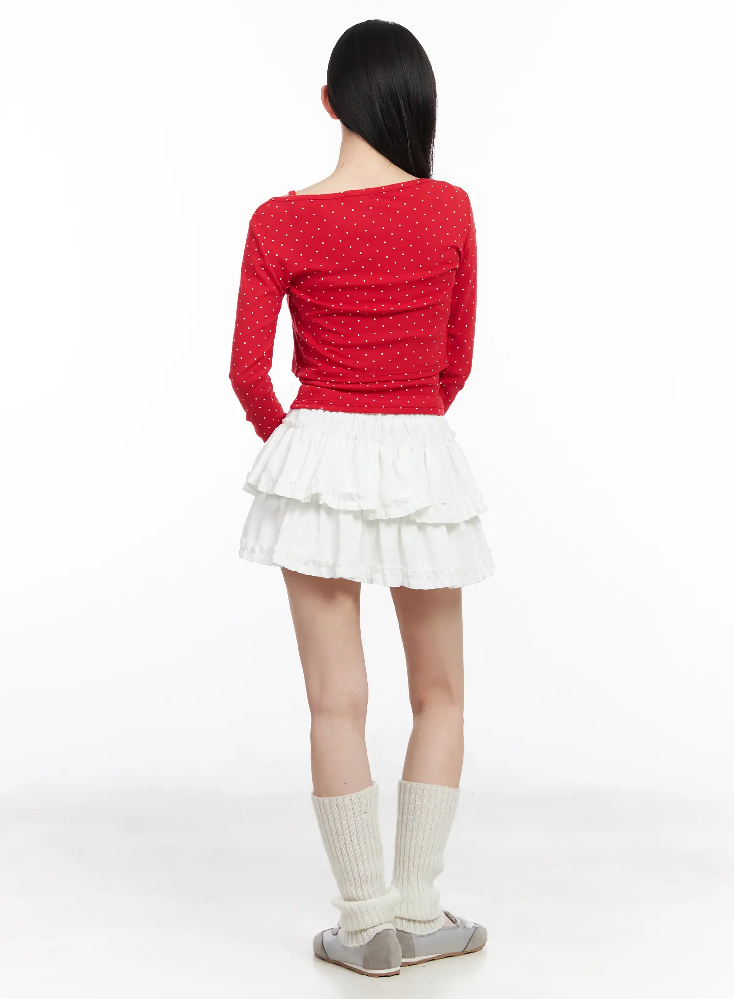 Polka Dot Tank and Cardigan Set CM518 - Image 5