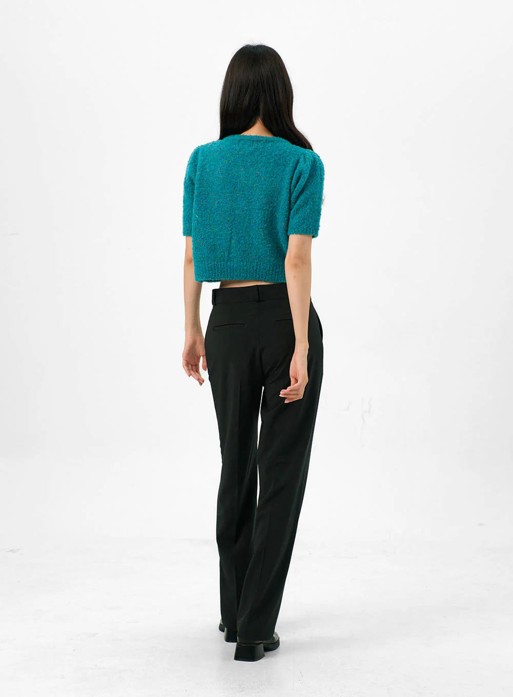 Puff Short-Sleeve Cardigan OG323 - Image 6