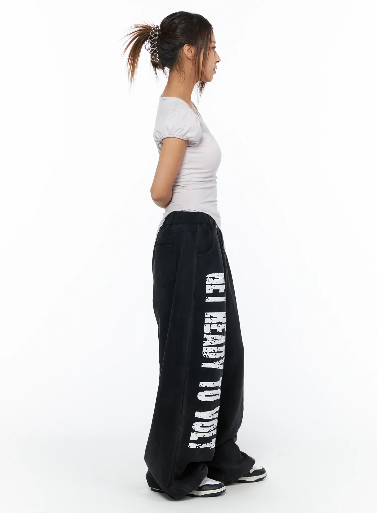 Puff Sleeve Bodysuit Tee CA517 - Image 4