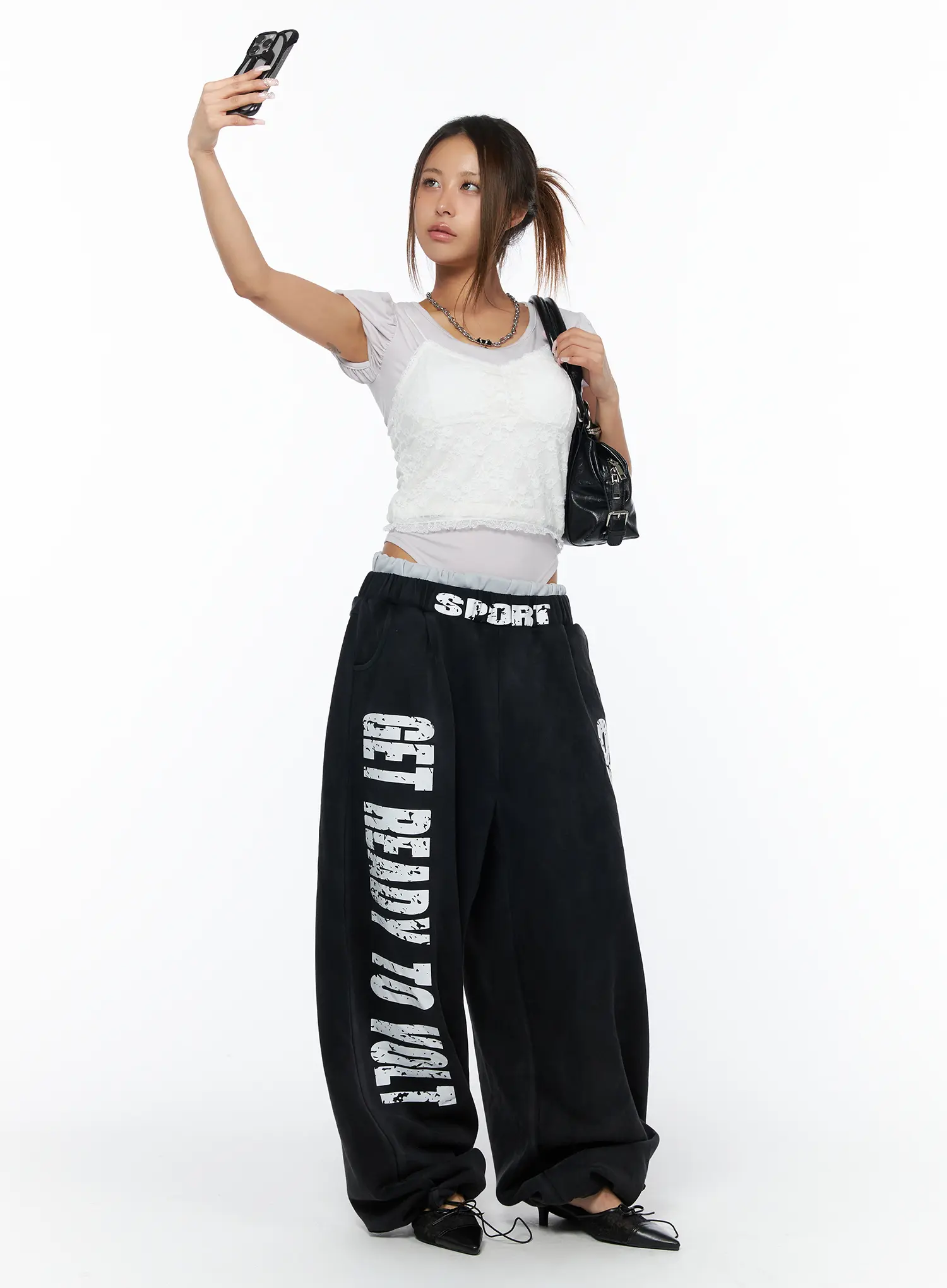 Puff Sleeve Bodysuit Tee CA517 - Image 7