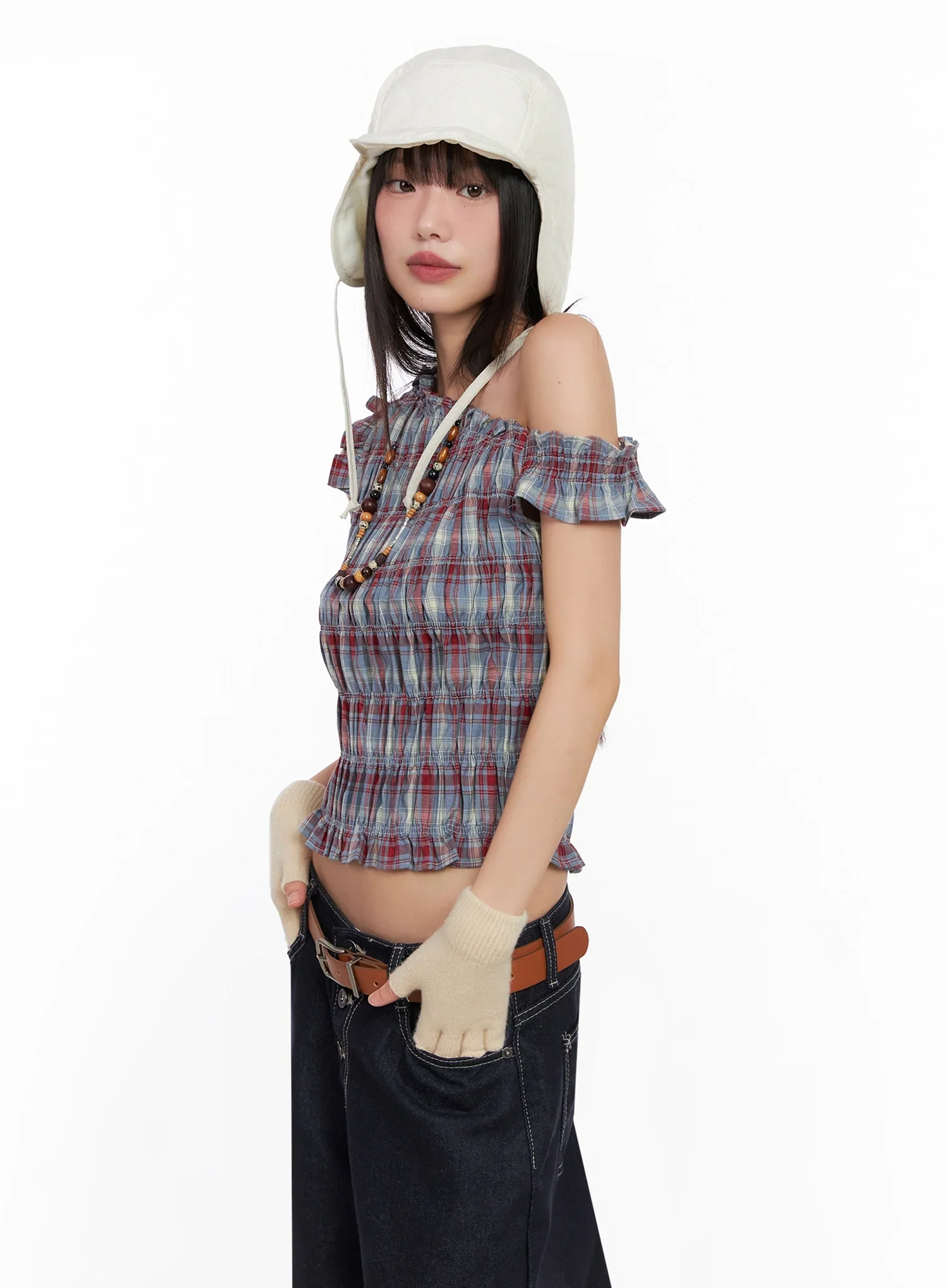 Quilted Ear Flap Hat IN503 - Image 3