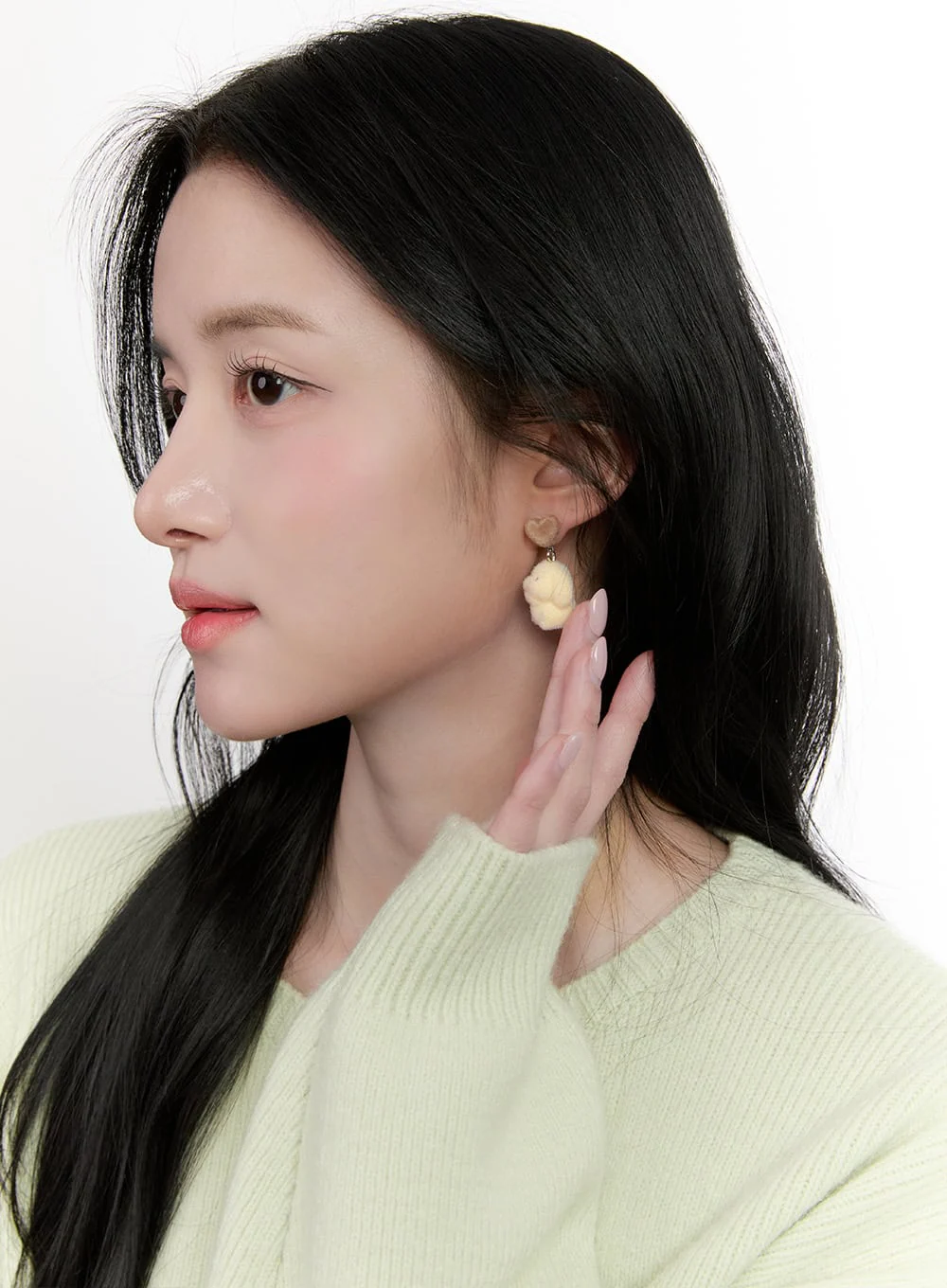 Rabbit Heart Earrings CF528 - Image 2