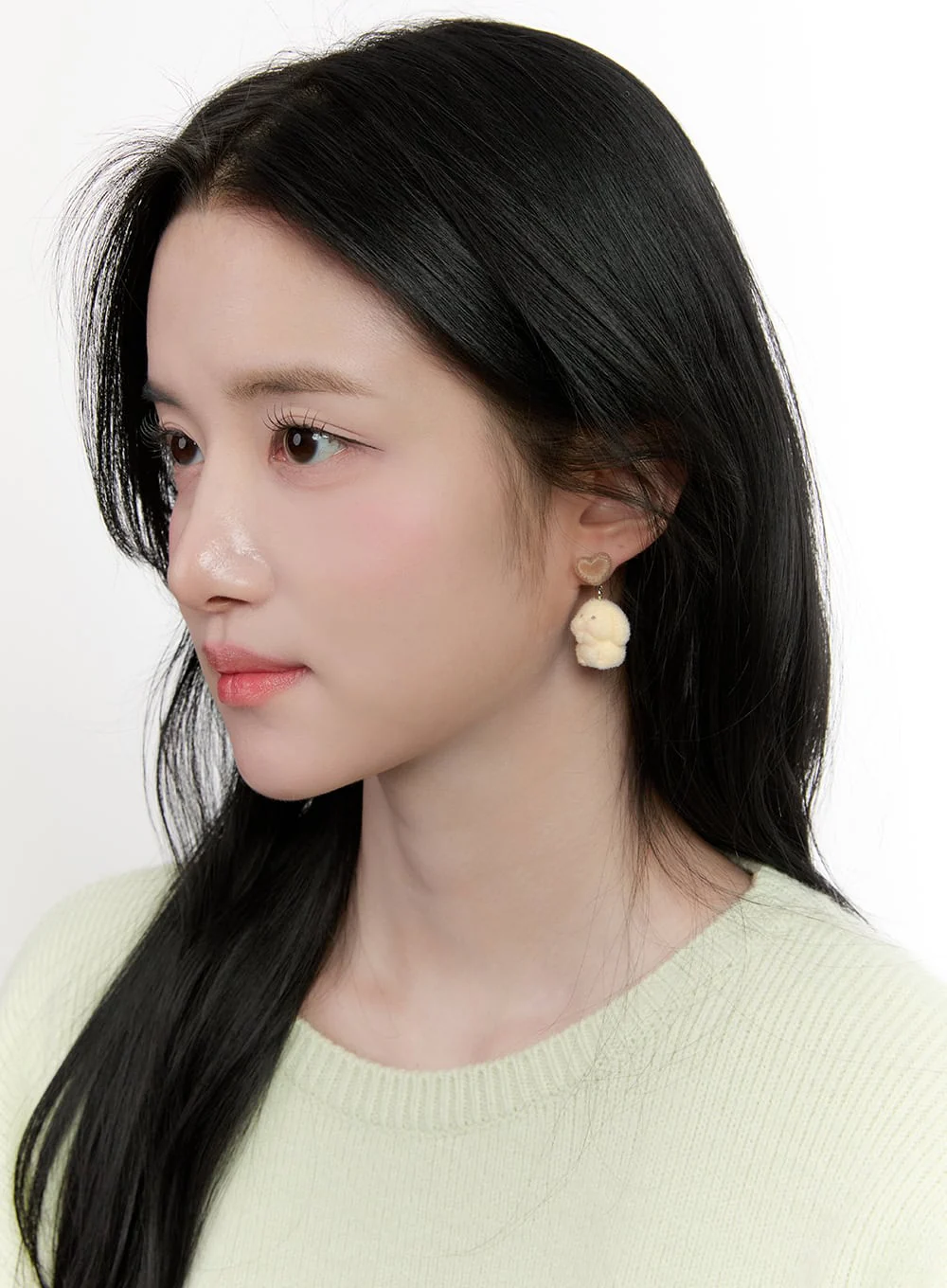 Rabbit Heart Earrings CF528 - Image 3