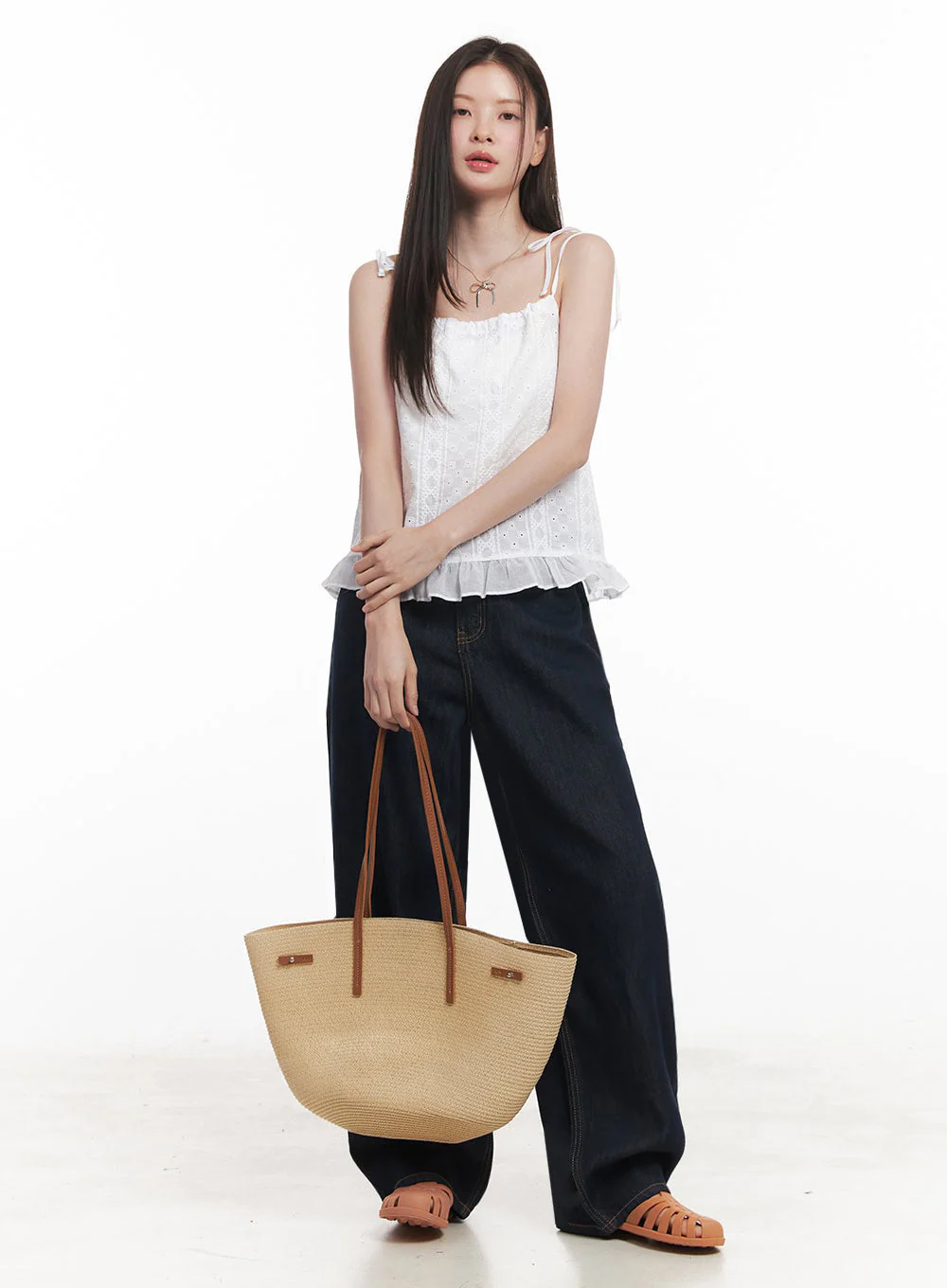 Rattan Tote Shoulder Bag IY509 - Image 4