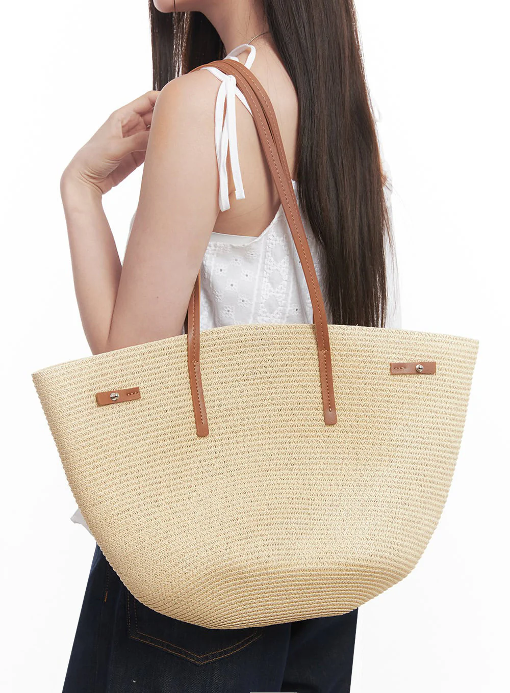 Rattan Tote Shoulder Bag IY509 - Image 7