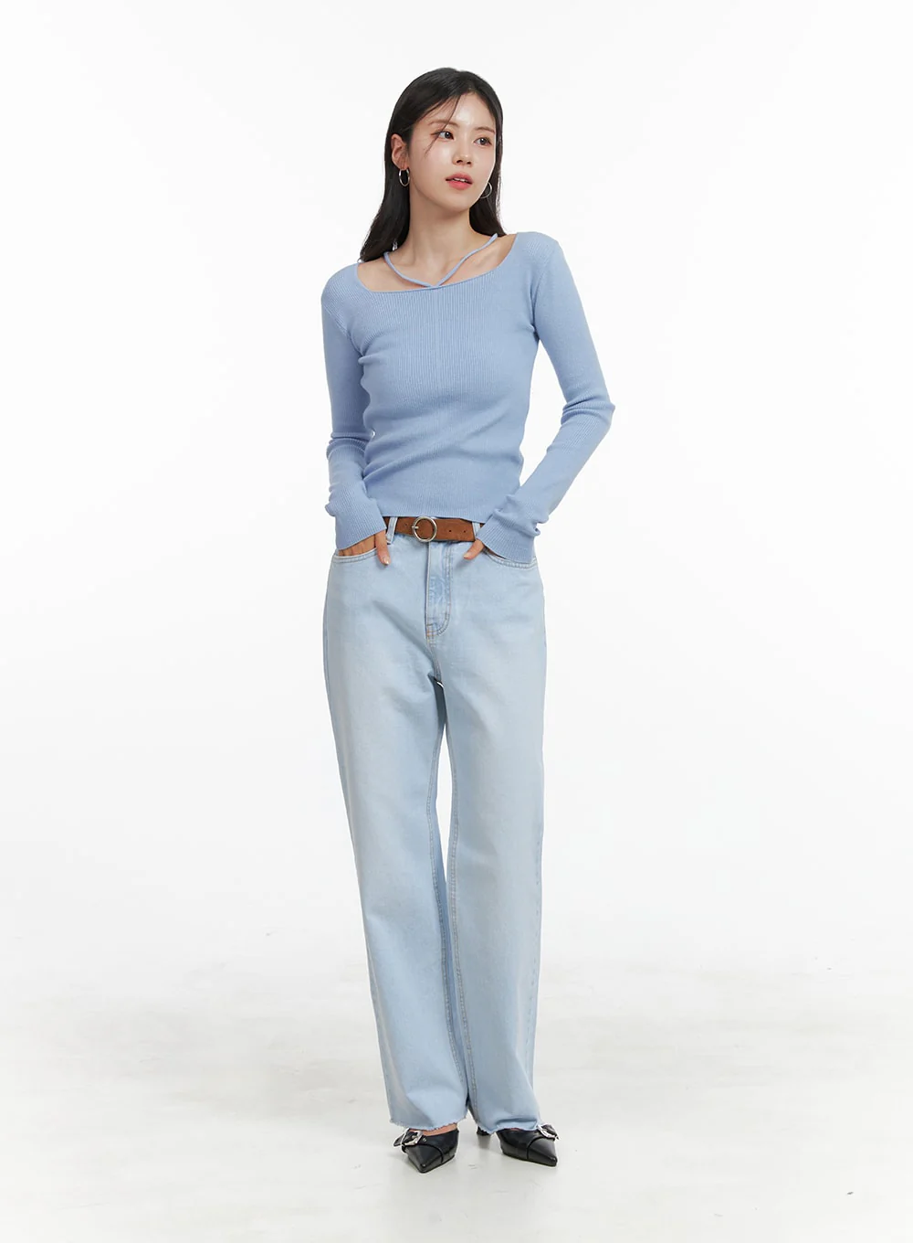 Raw Cut Straight Jeans OA419 - Image 2