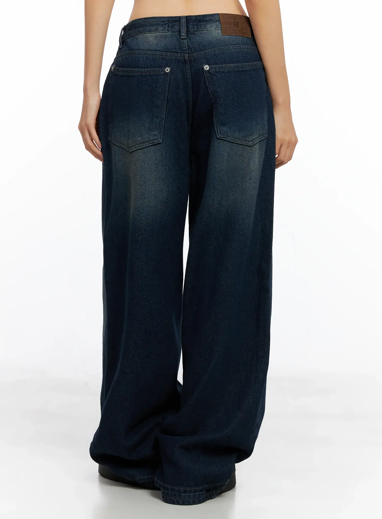 Rayna Vintage Washed Wide Jeans CO528 - Image 7