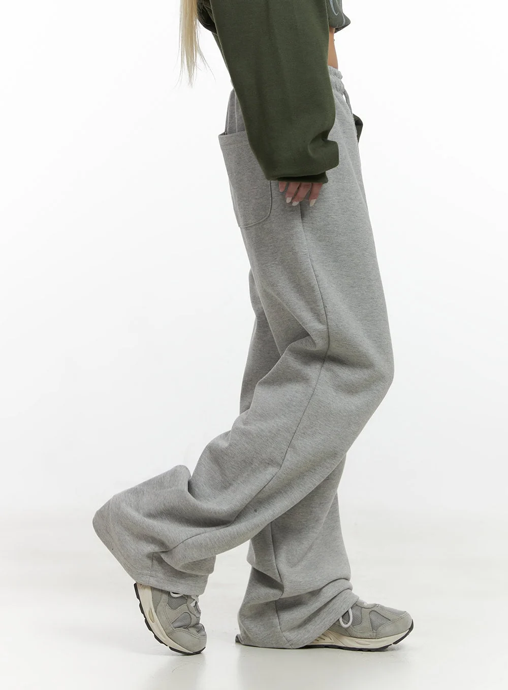 Relaxed Fit Banded Cotton Sweatpants CS426 - Image 3