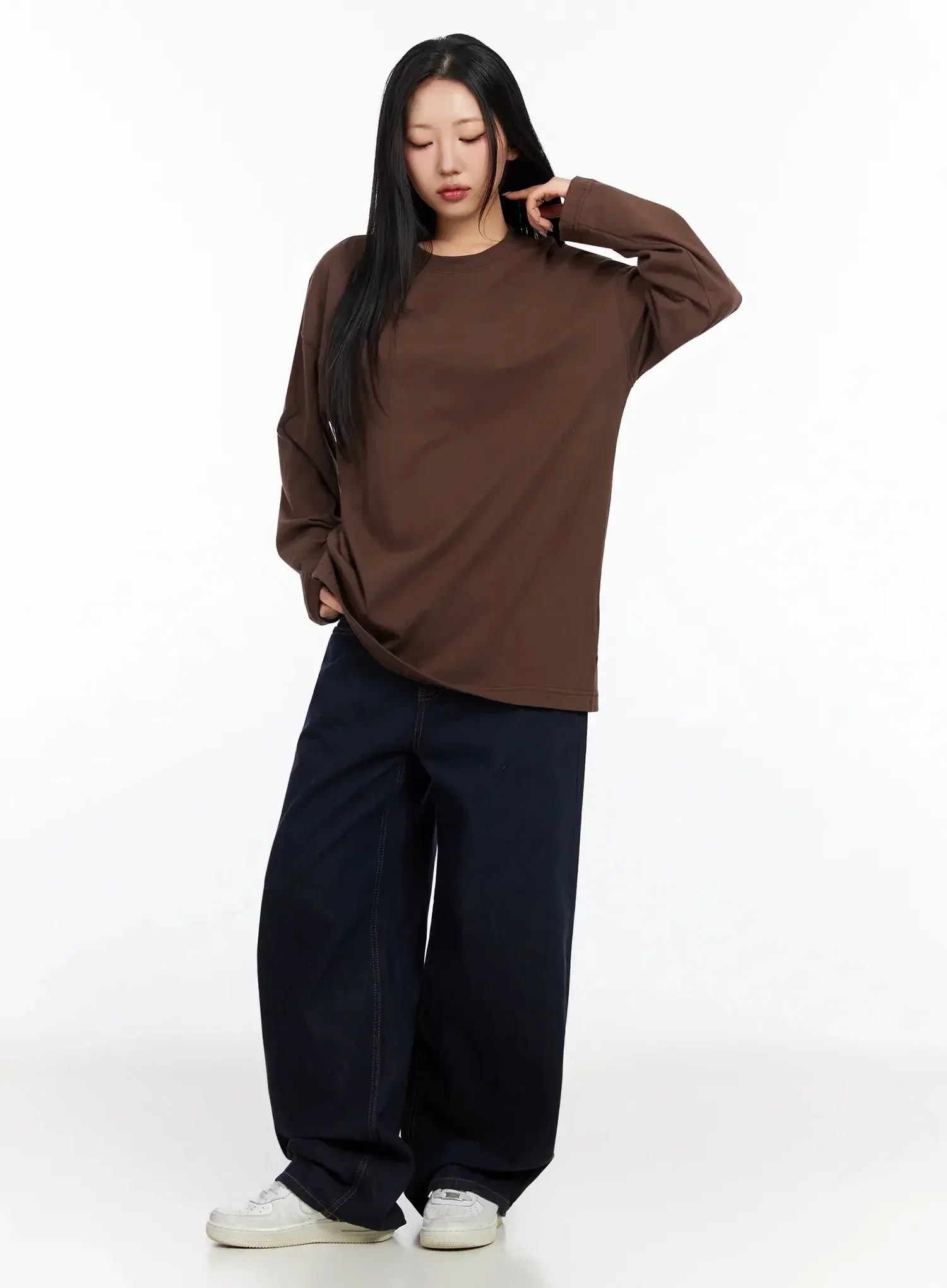 Relaxed-Fit Long Sleeve Tee IA507 - Image 6