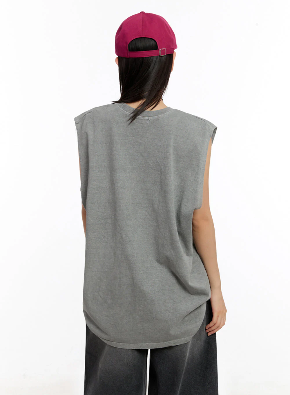 Relaxed-Fit Washed Tank Top IU509 - Image 9
