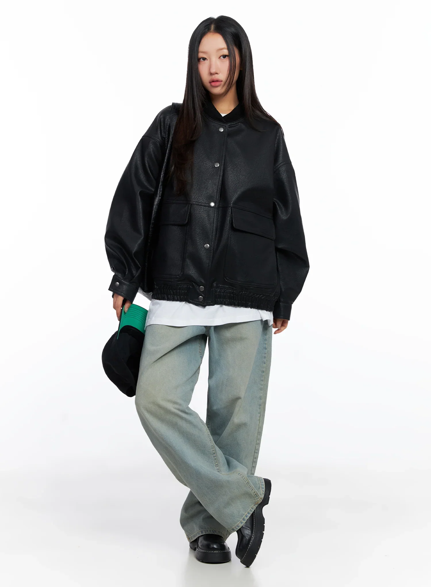 Remi Washed Baggy Jeans CO515 - Image 2