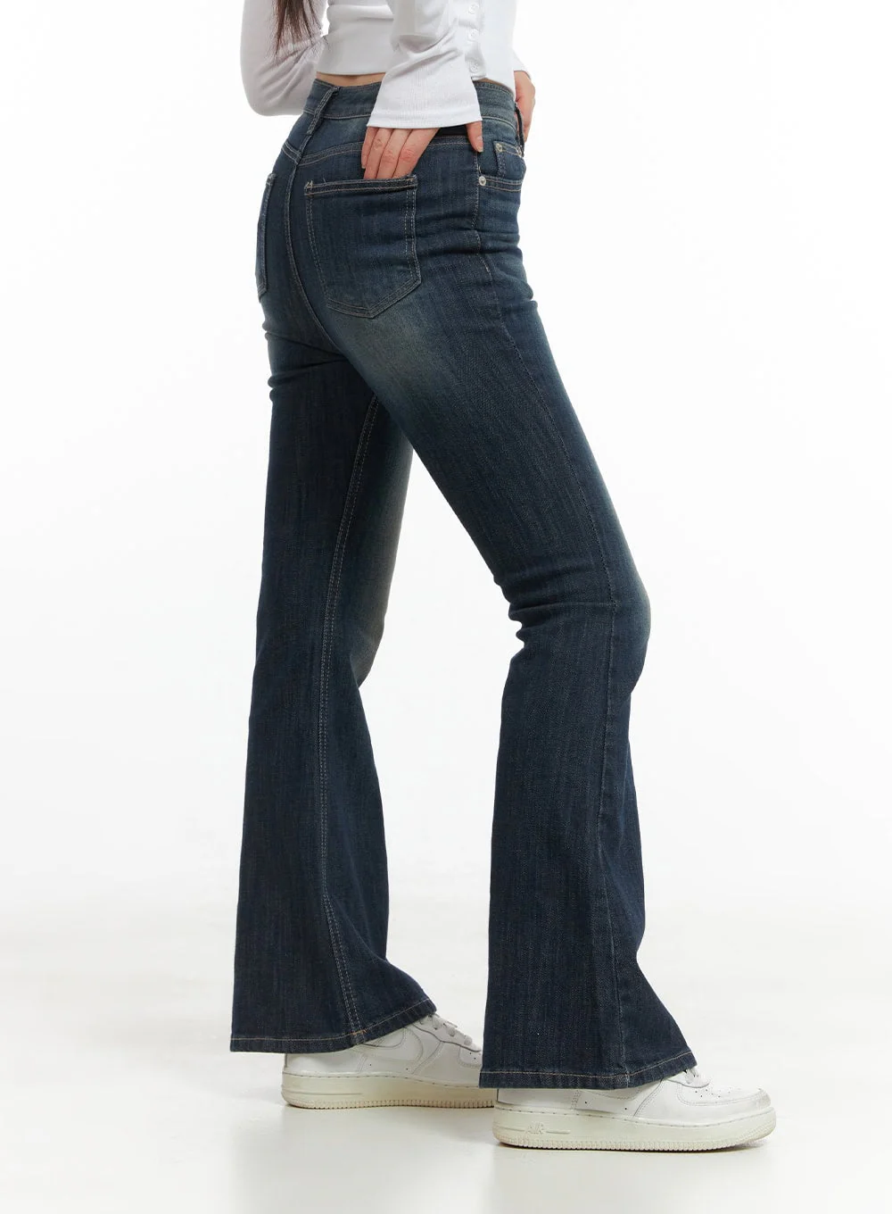 Remy Washed Bootcut Jeans CG420 - Image 5