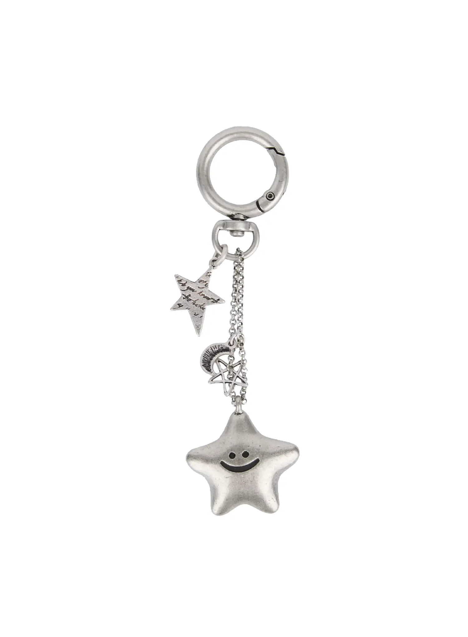 Retro Star Charm Keychain IS516 - Image 2