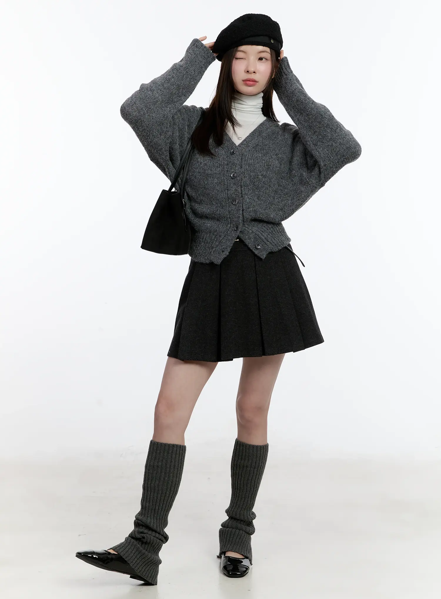 Reversible Classic V-Neck Cardigan ID511 - Image 8
