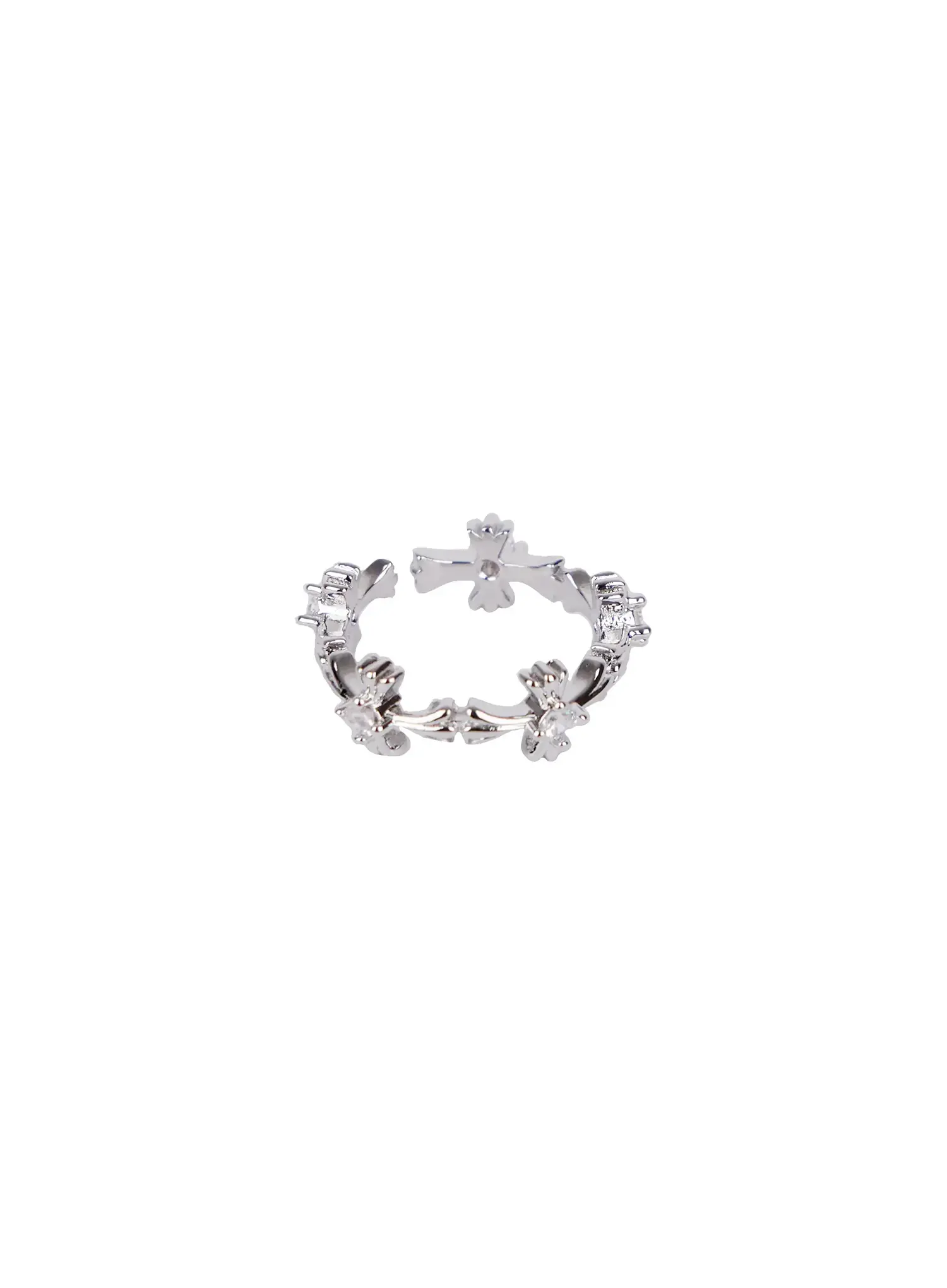 Rhinestone Pendant Band Ring IN510 - Image 5