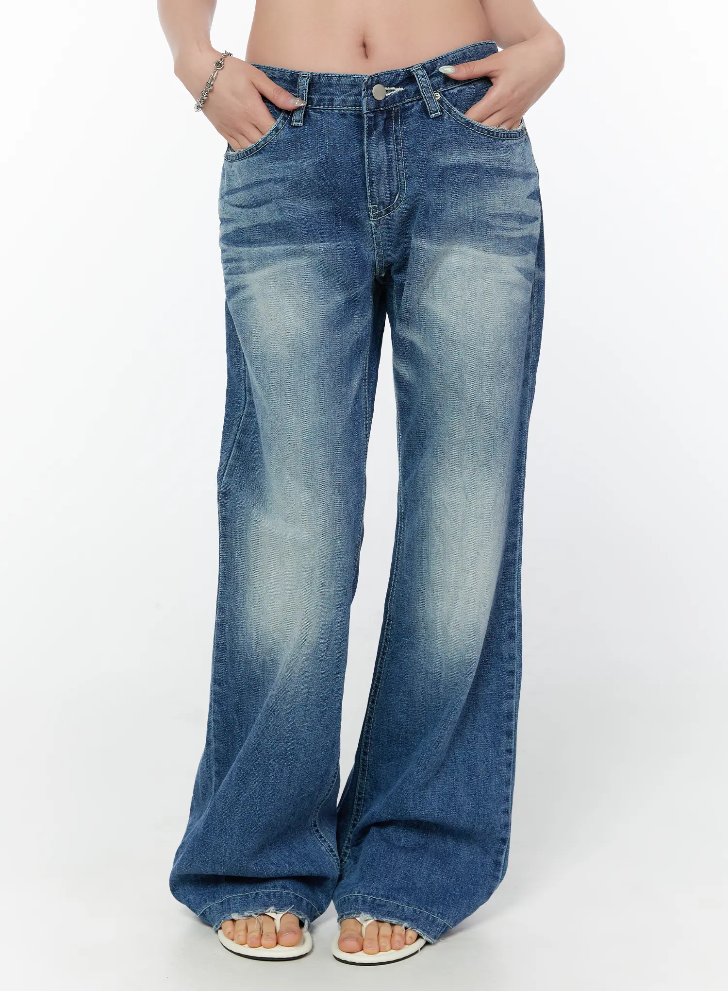 Ria Classic Wide Leg Jeans CY514