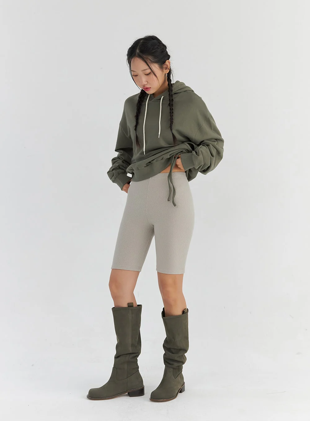 Ribbed Biker Leggings CS321 - Image 11