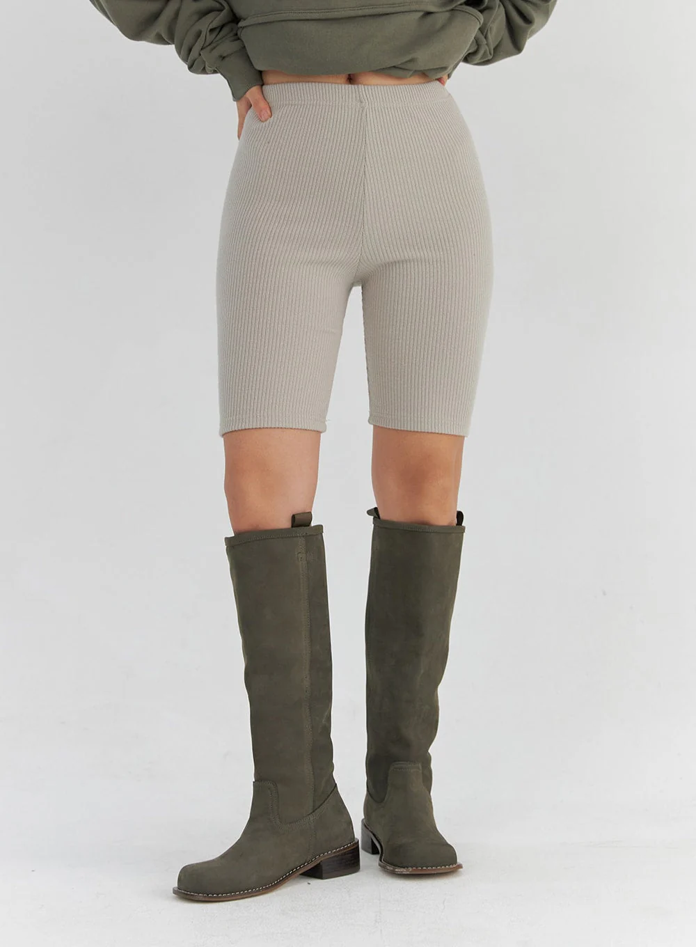 Ribbed Biker Leggings CS321 - Image 2