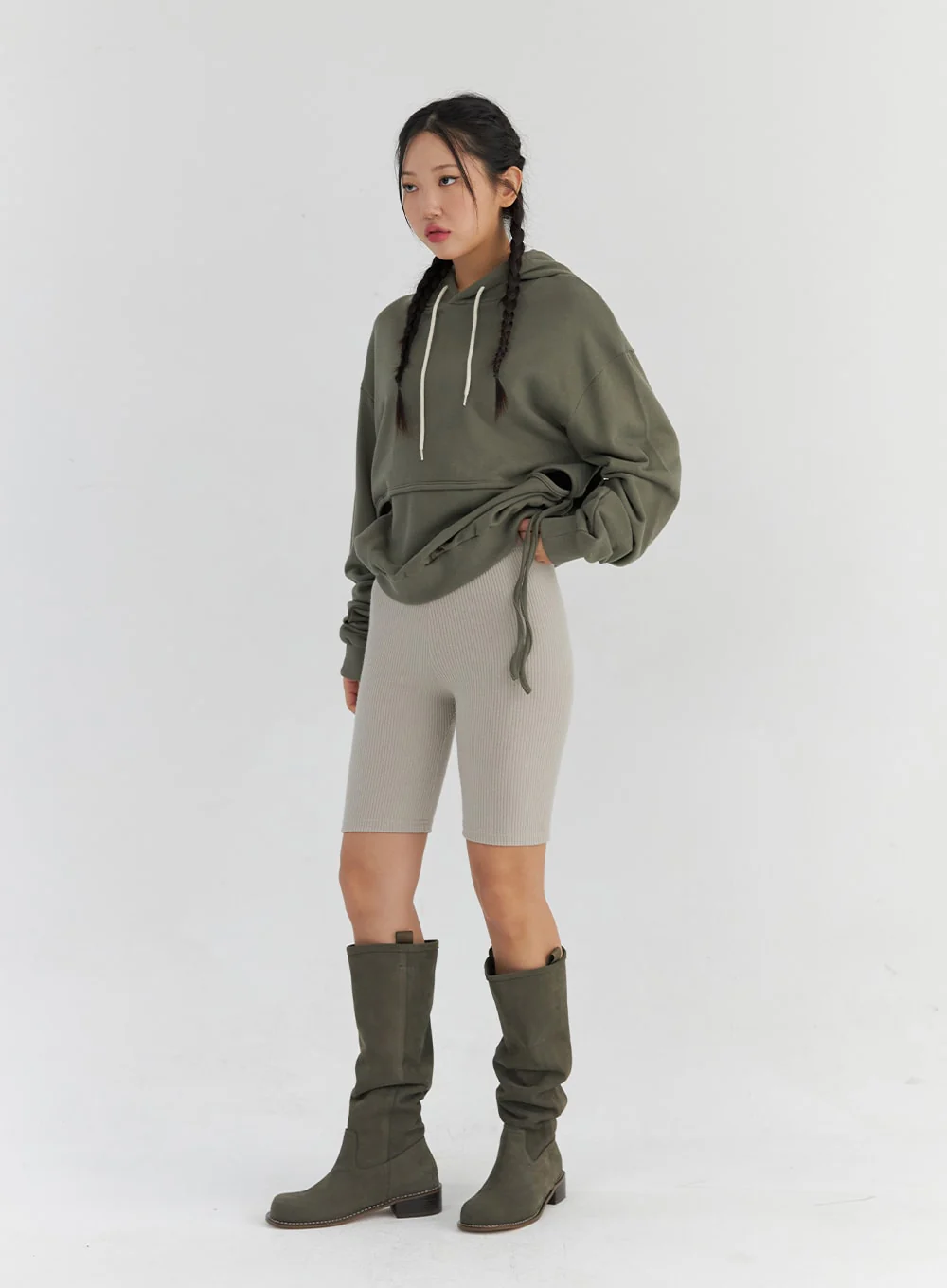 Ribbed Biker Leggings CS321 - Image 8