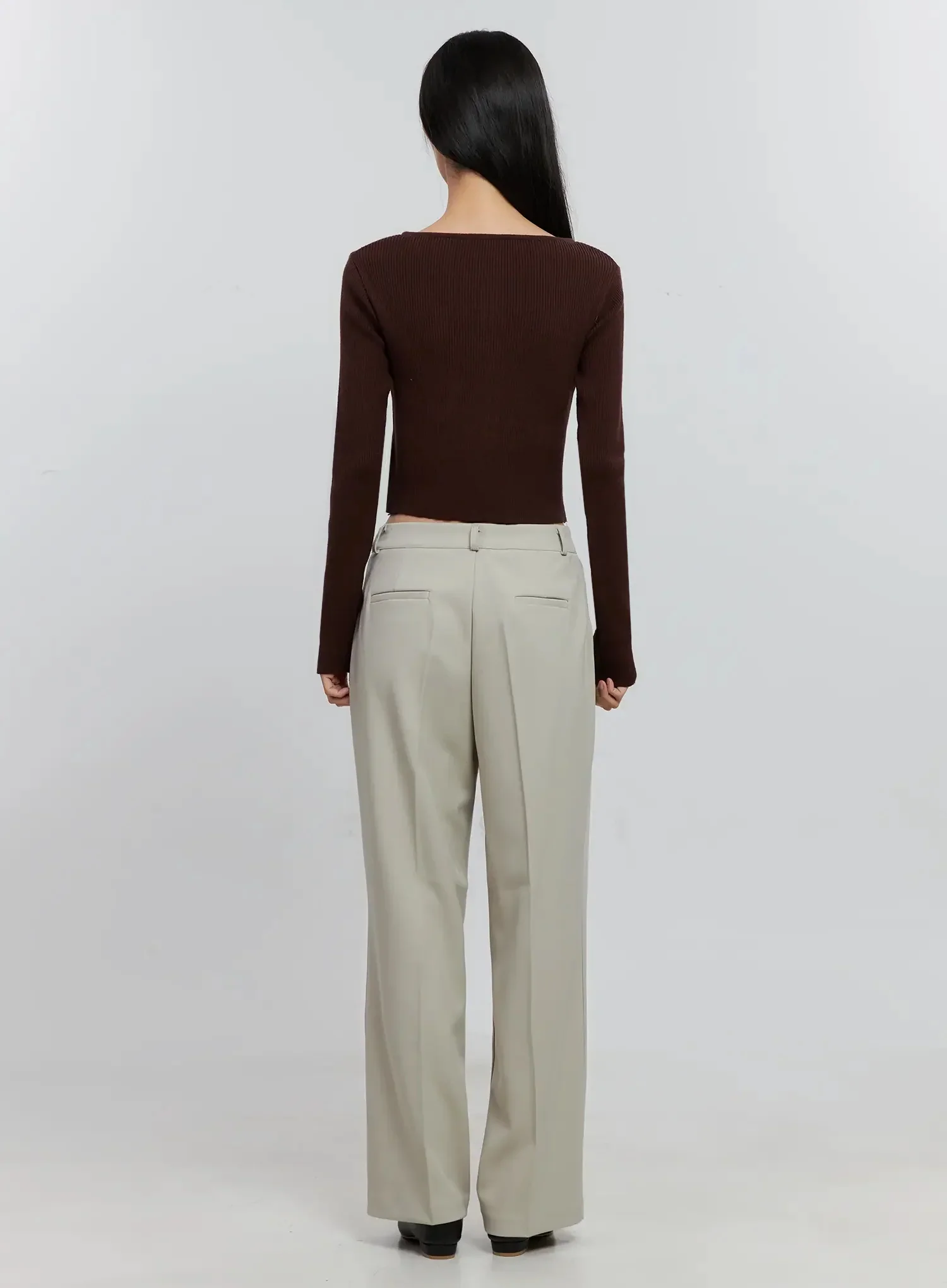 Ribbed Button-Up Cardigan IS516 - Image 9