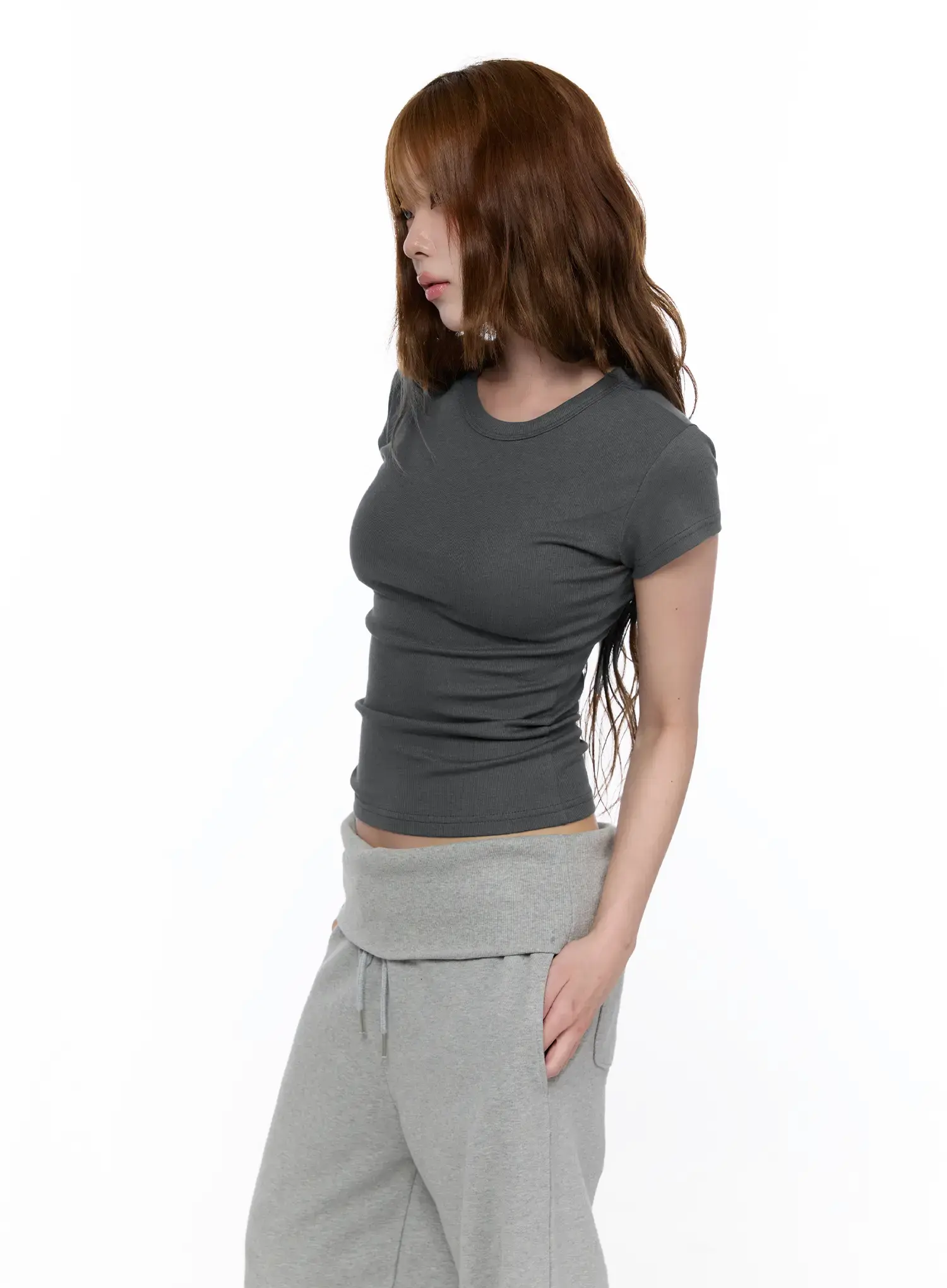 Ribbed Essential Tee CA520 - Image 2