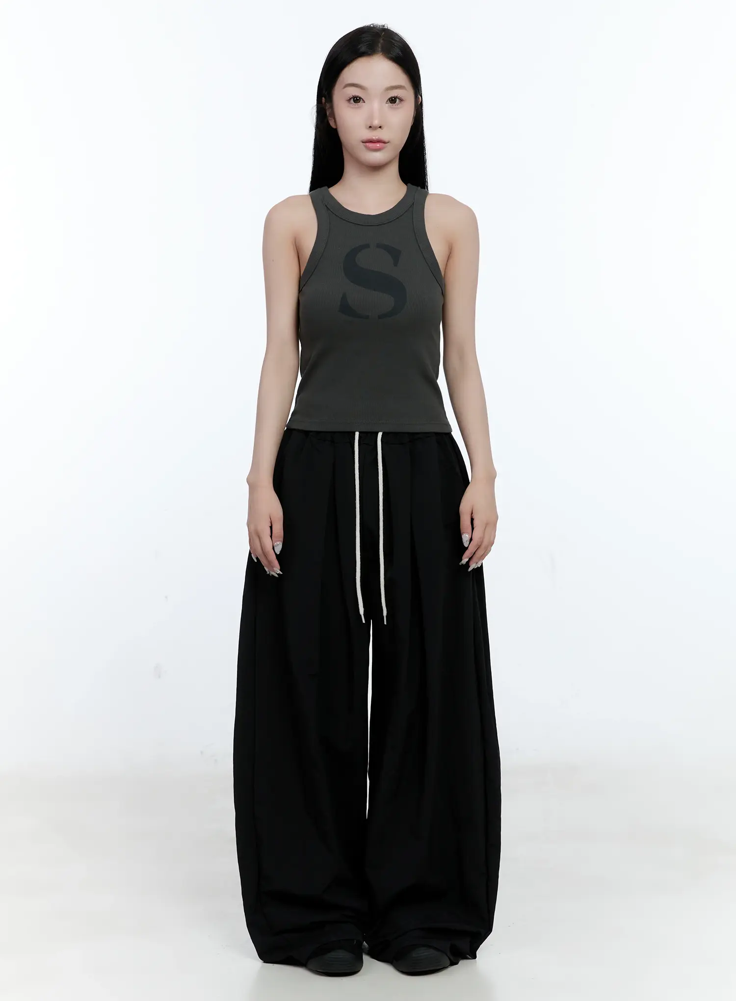 Ribbed Graphic Tank Top CG501 - Image 2