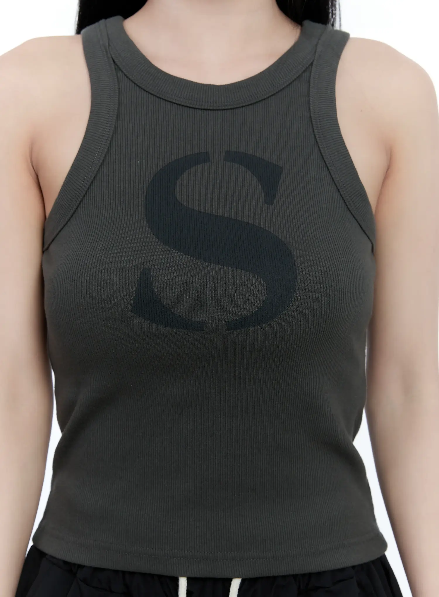 Ribbed Graphic Tank Top CG501 - Image 3