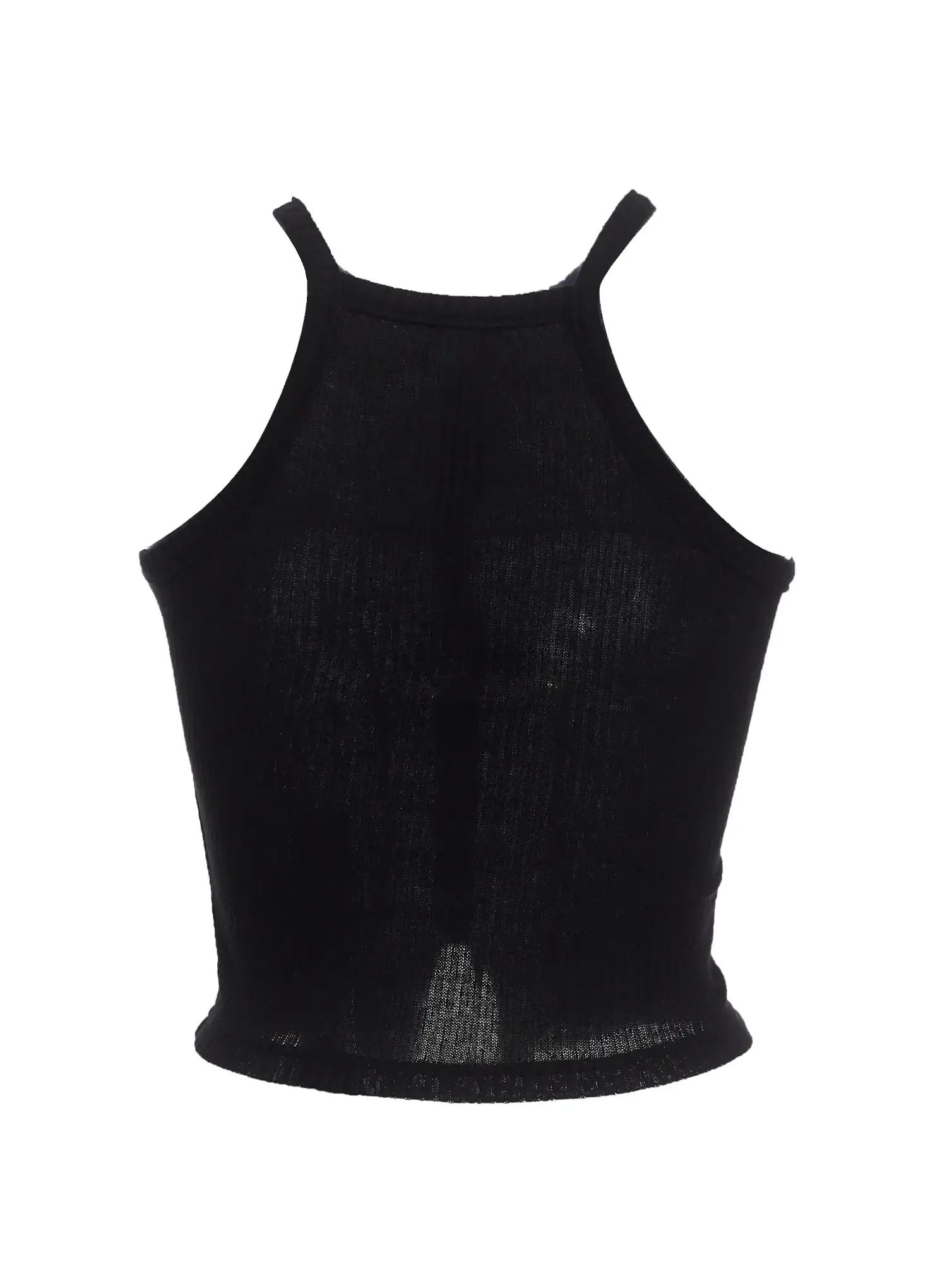 Ribbed Halter Cut-Out Tank  IC503 - Image 5