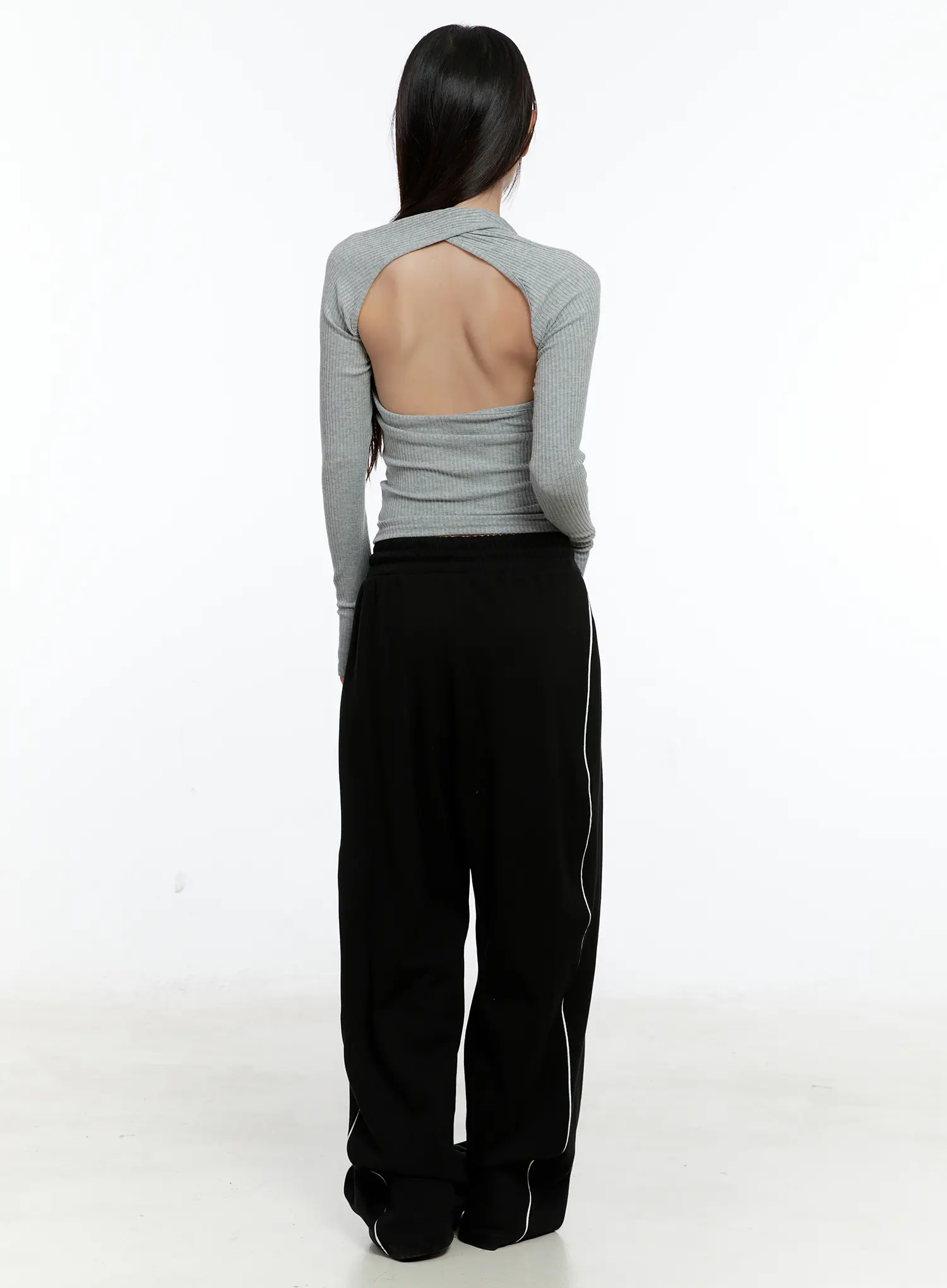 Ribbed Halter Top Bolero Set CS517 - Image 4