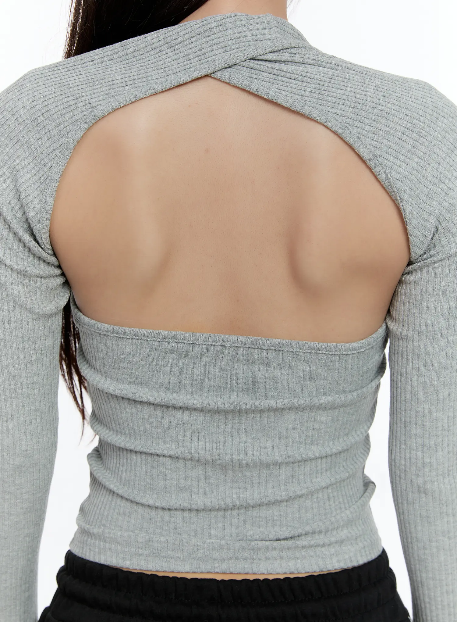 Ribbed Halter Top Bolero Set CS517 - Image 9