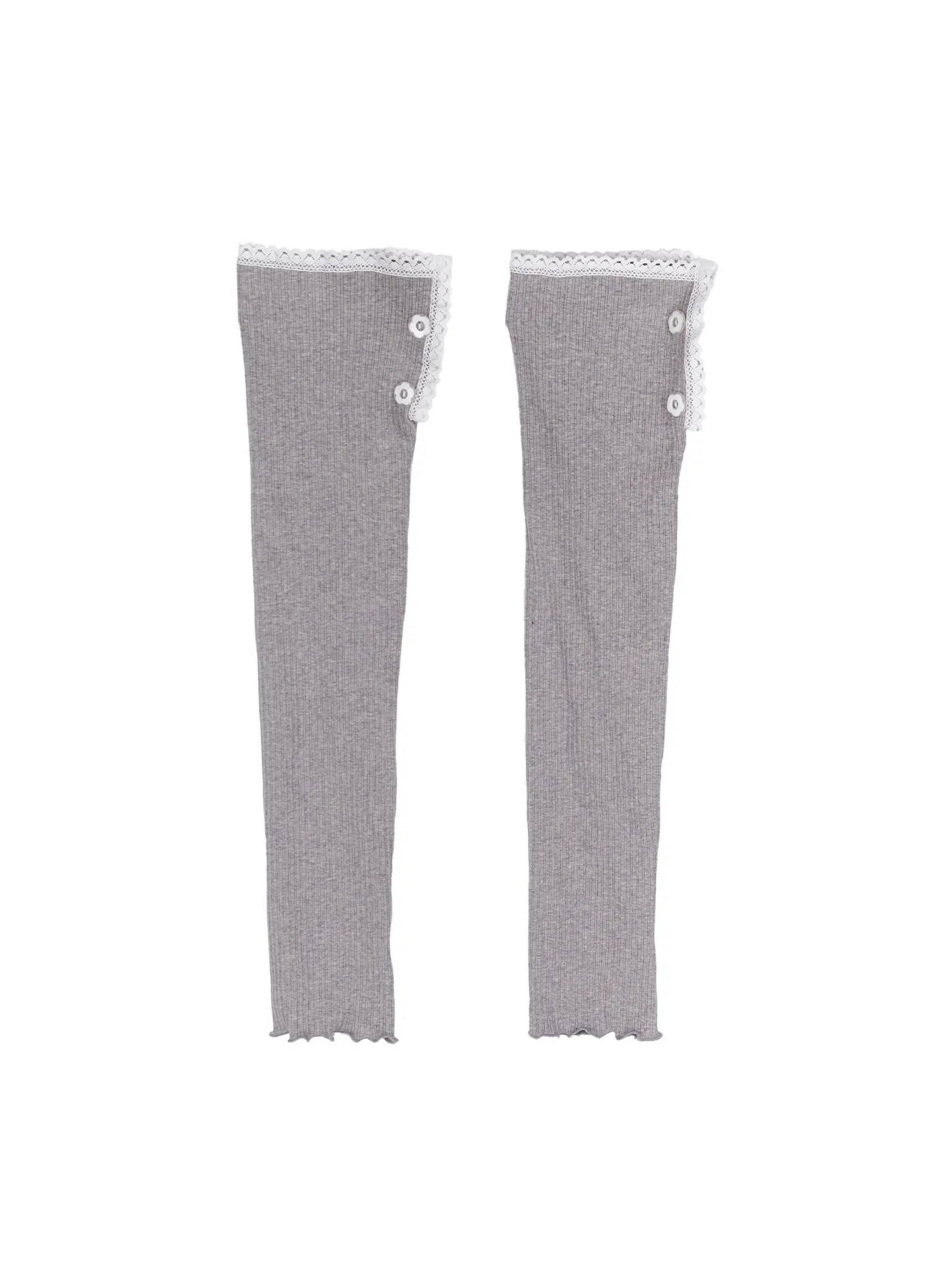 Ribbed Lace Botton Leg Warmers CY513 - Image 10