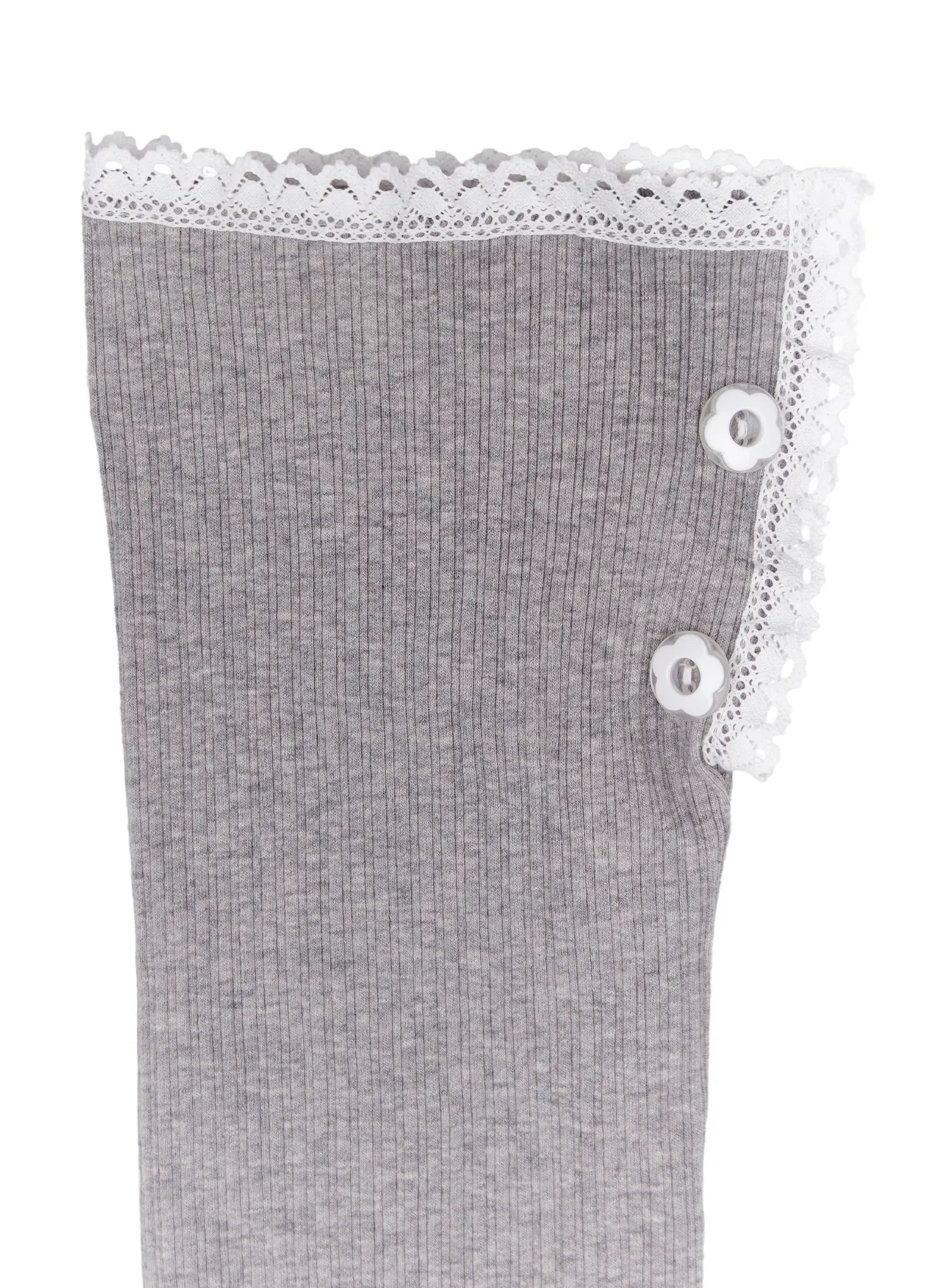 Ribbed Lace Botton Leg Warmers CY513 - Image 7
