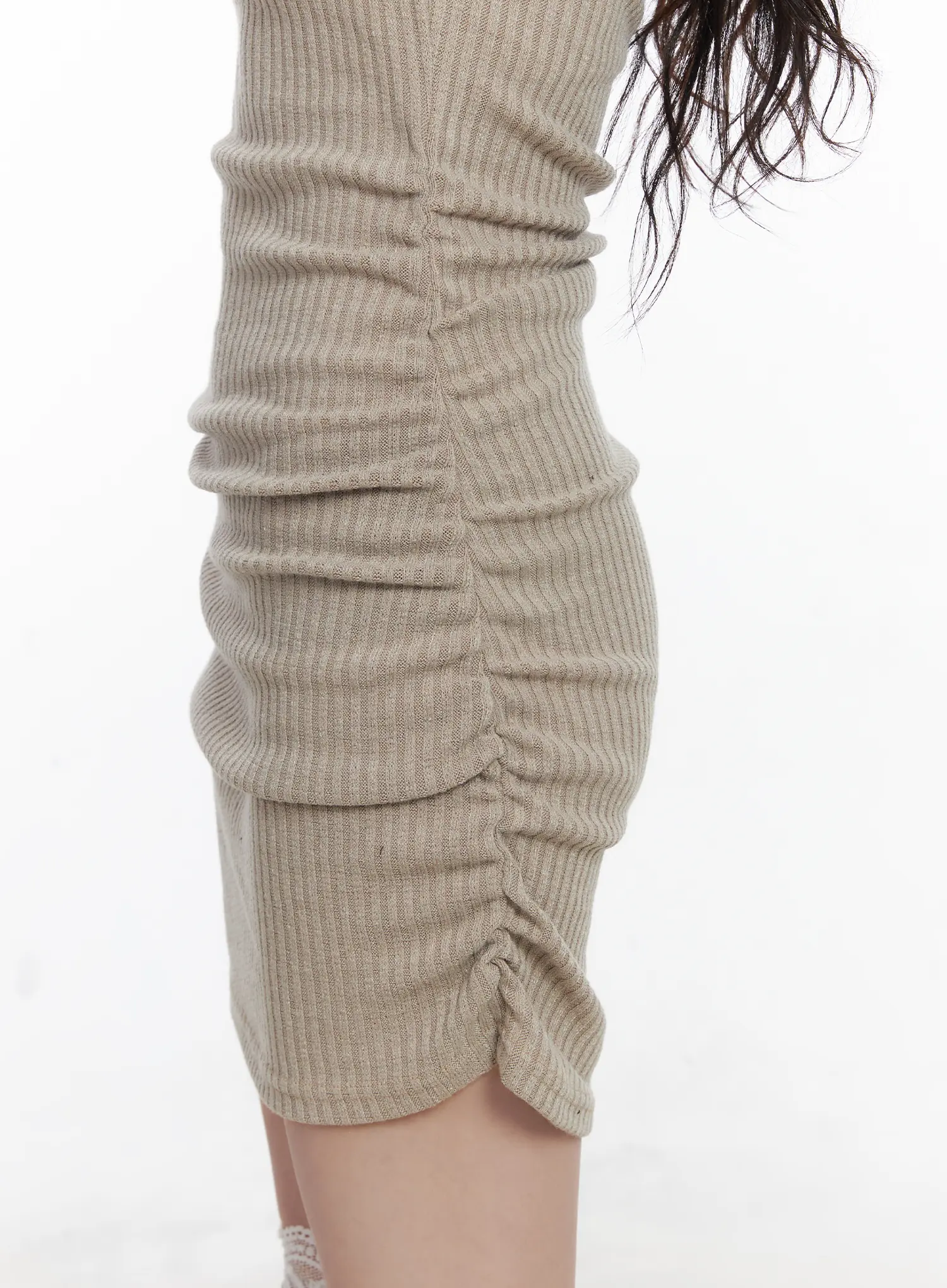 Ribbed One-Shoulder Mini Dress CJ526 - Image 8