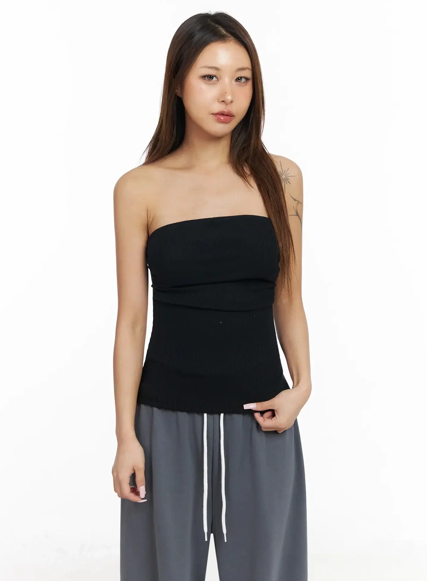 Ribbed Padded Tube Top IY504 - Image 17