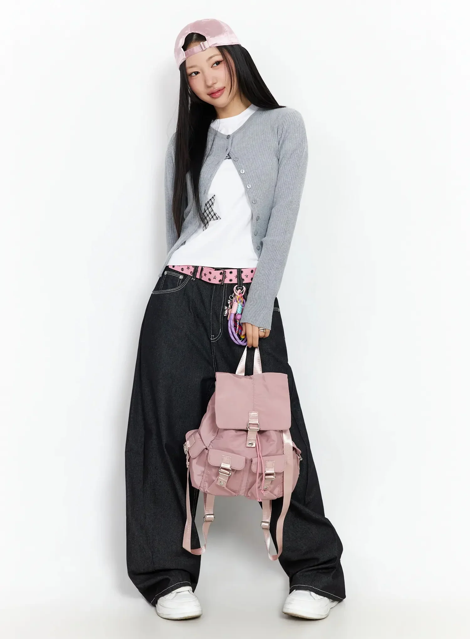 Ribbed Round Neck Cardigan CA513