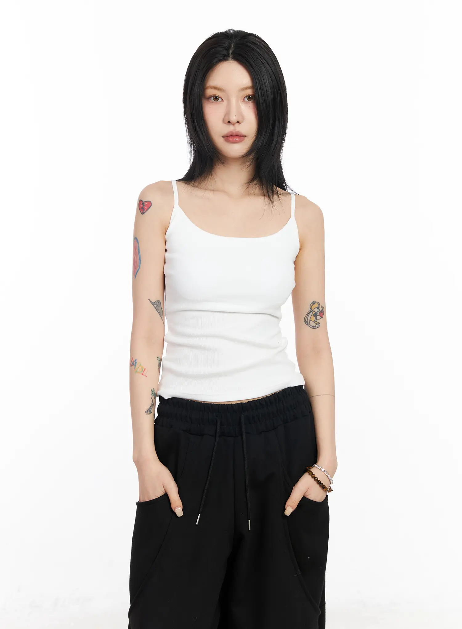 Ribbed Sleeveless Tank Top CF526 - Image 3