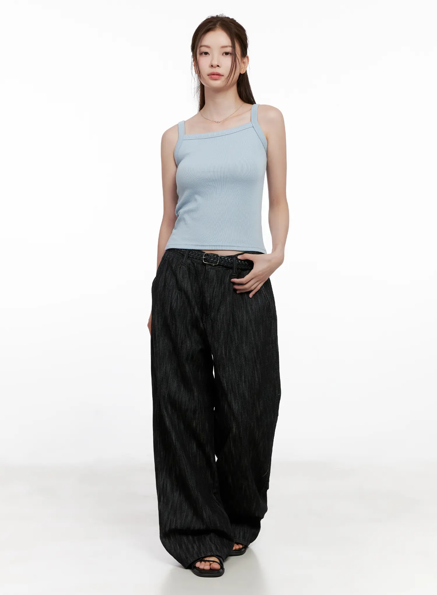 Ribbed Sleeveless Top CL523 - Image 2
